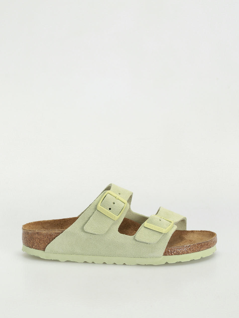 Чехли Birkenstock Arizona Suede Leather Narrow Wmn (faded lime)