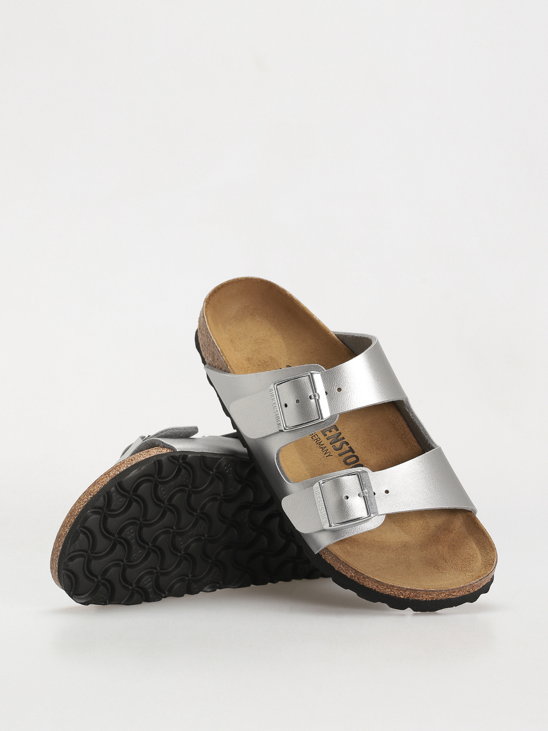 Чехли Birkenstock Arizona Birko Flor Narrow Wmn (silver)