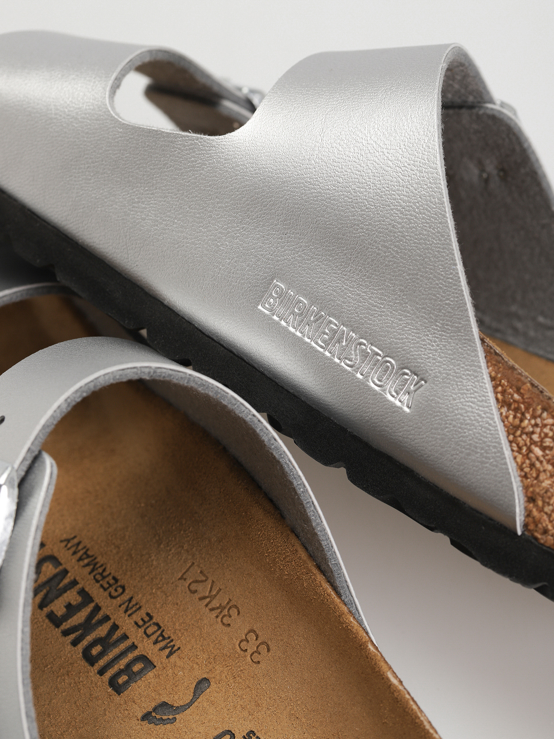 Чехли Birkenstock Arizona Birko Flor Narrow Wmn (silver)