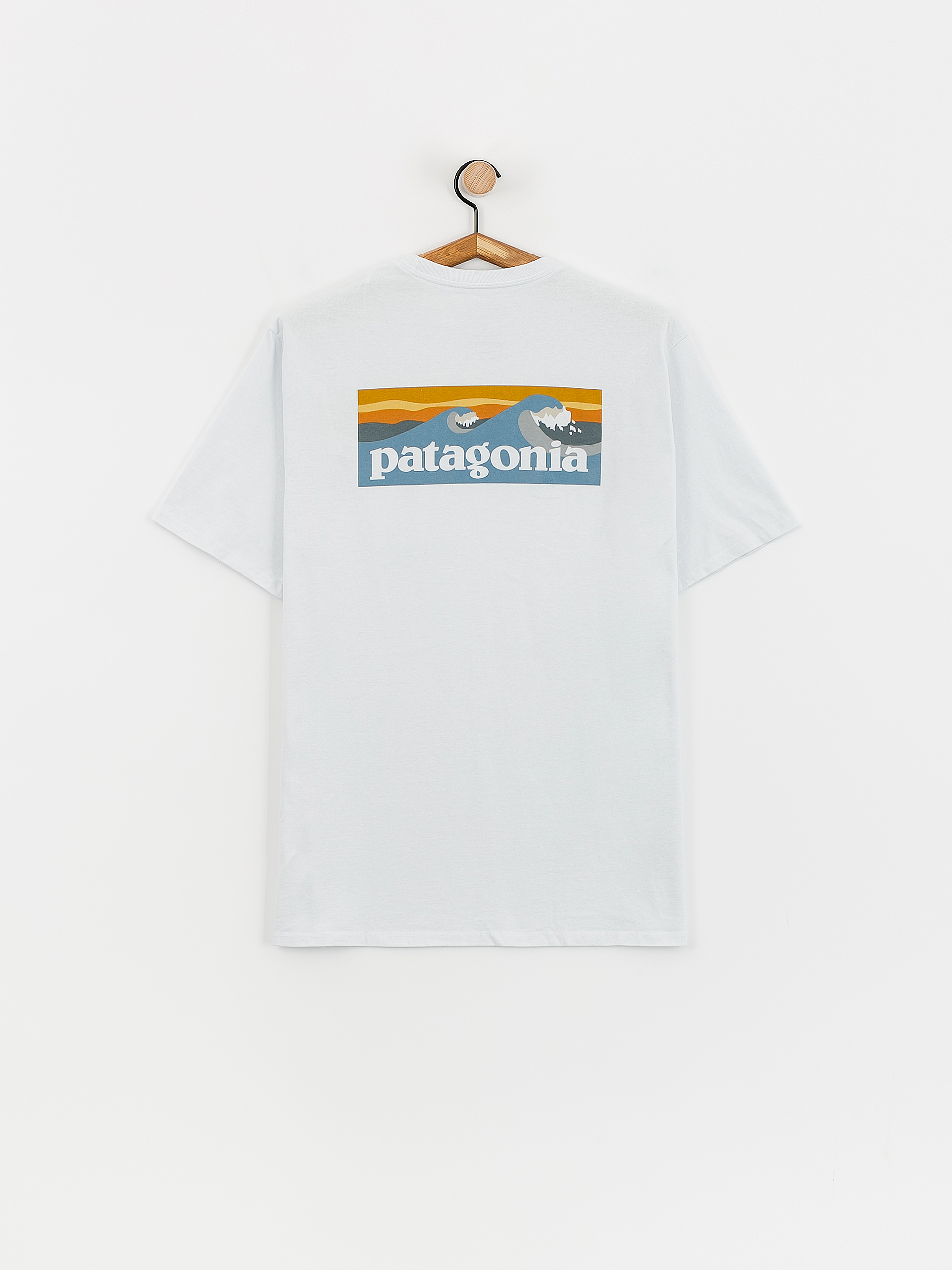 Тениска Patagonia Boardshort Logo Pocket Responsibili (white)
