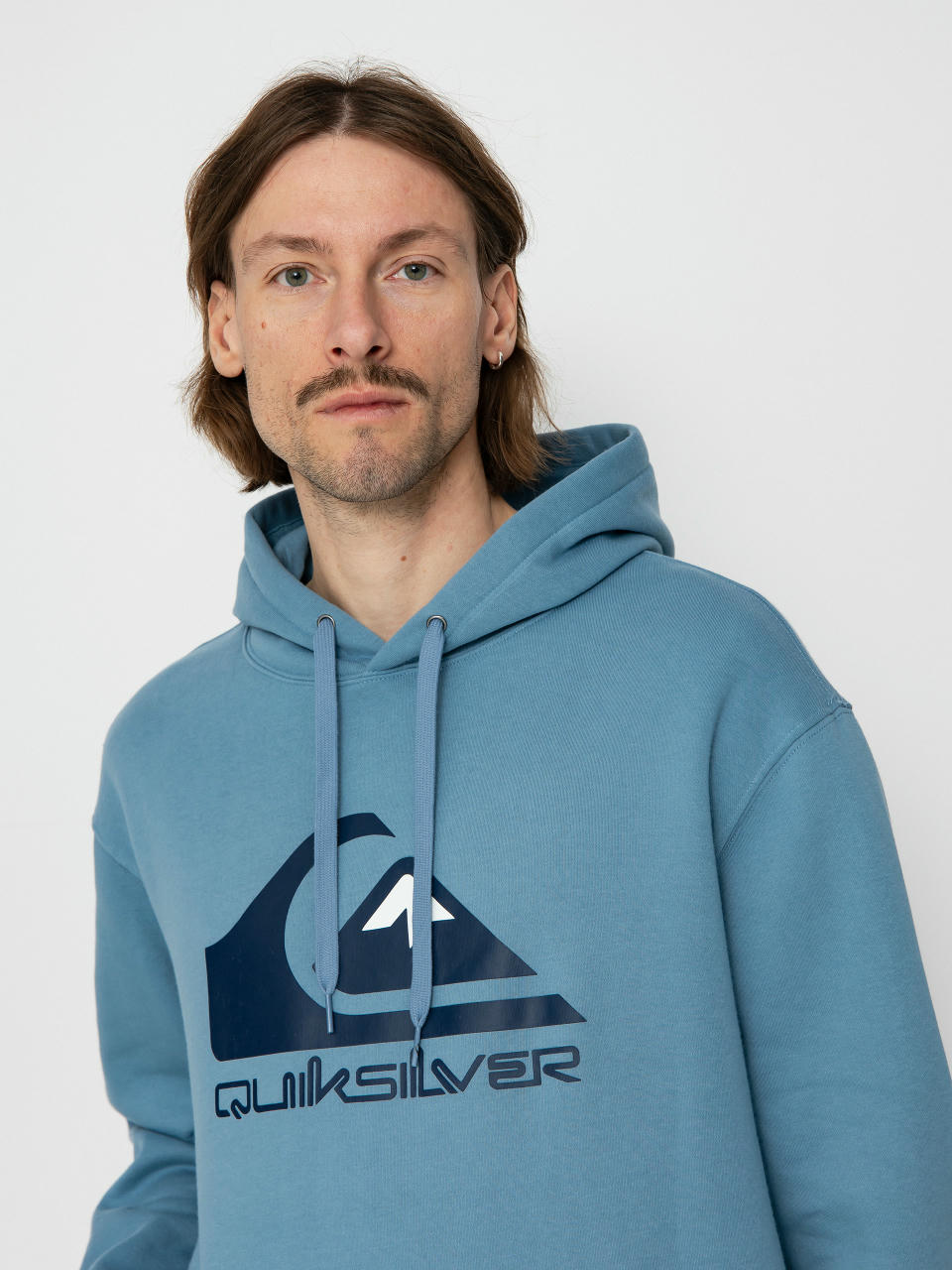 Суитшърт с качулка Quiksilver Big Logo HD (blue shadow)