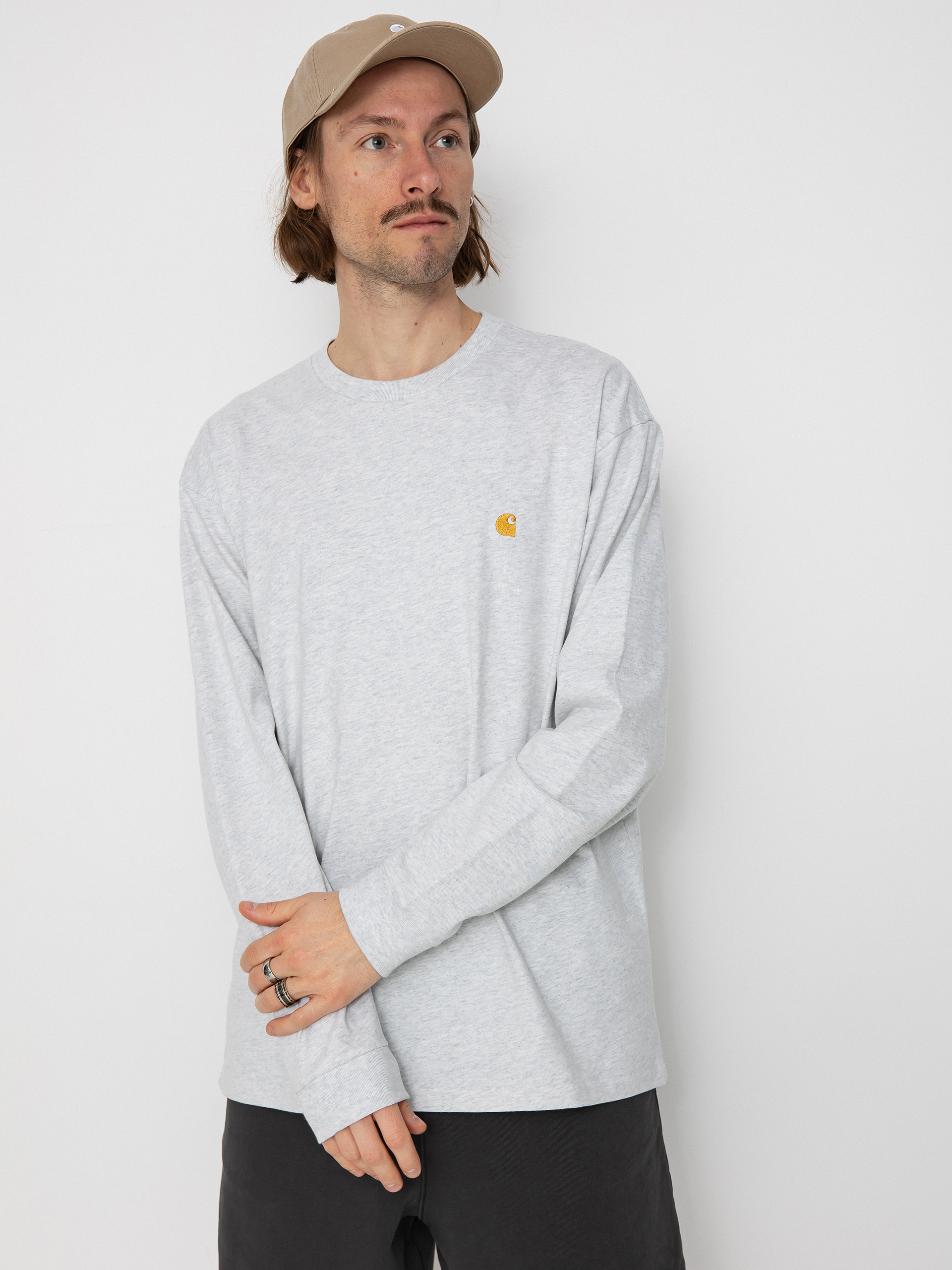 Блузи Carhartt WIP Chase (ash heather/gold)