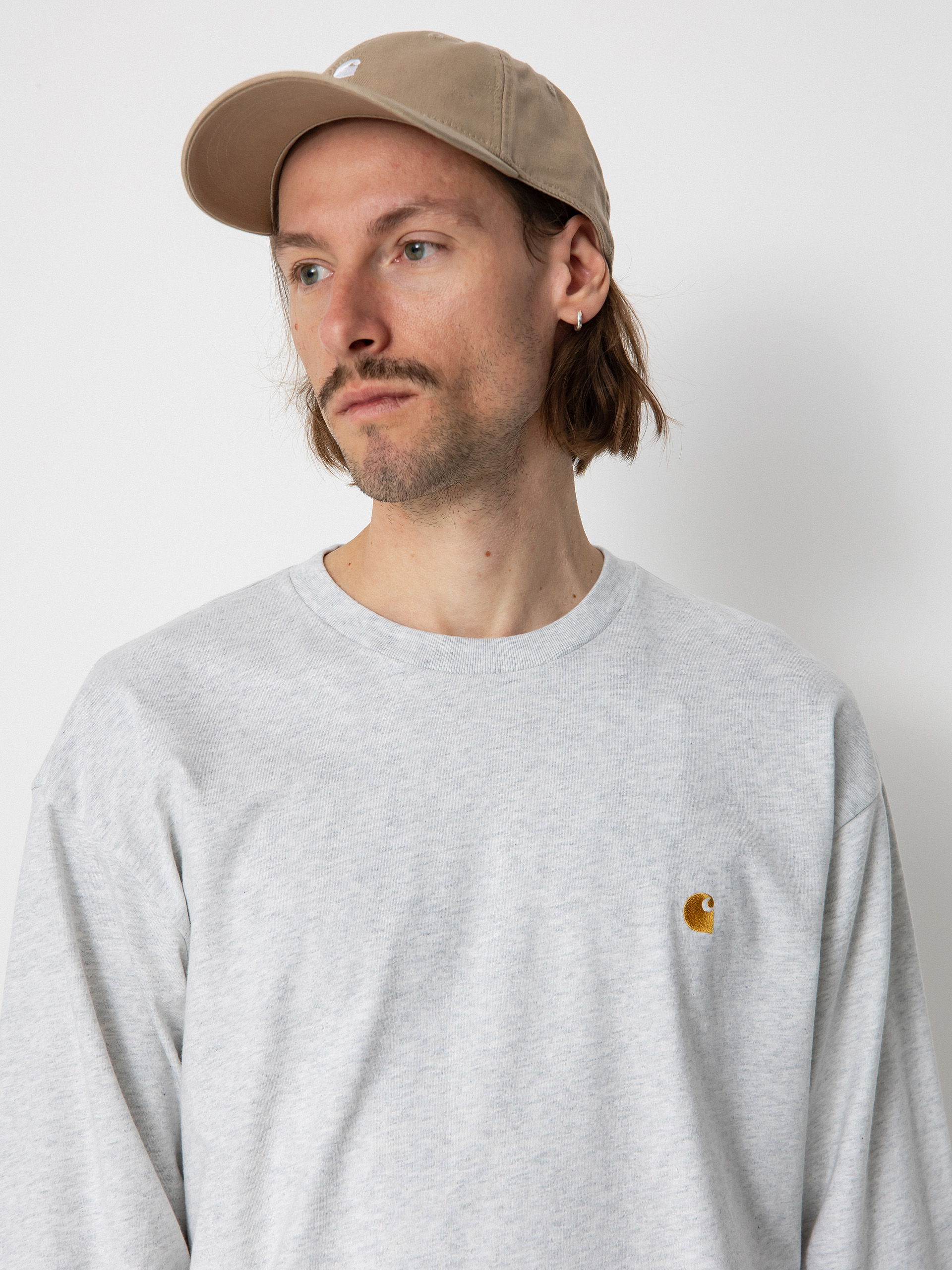 Блузи Carhartt WIP Chase (ash heather/gold)