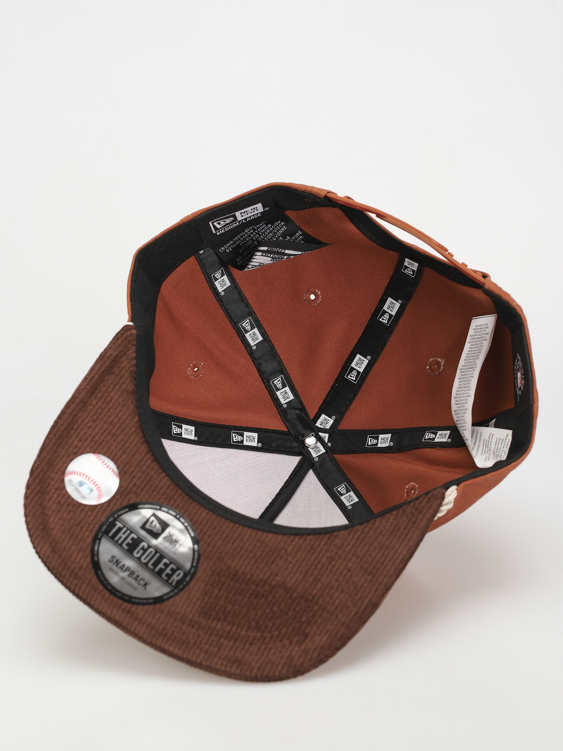Шапка с козирка New Era Cord Golfer Atlanta Braves (brown/orange)