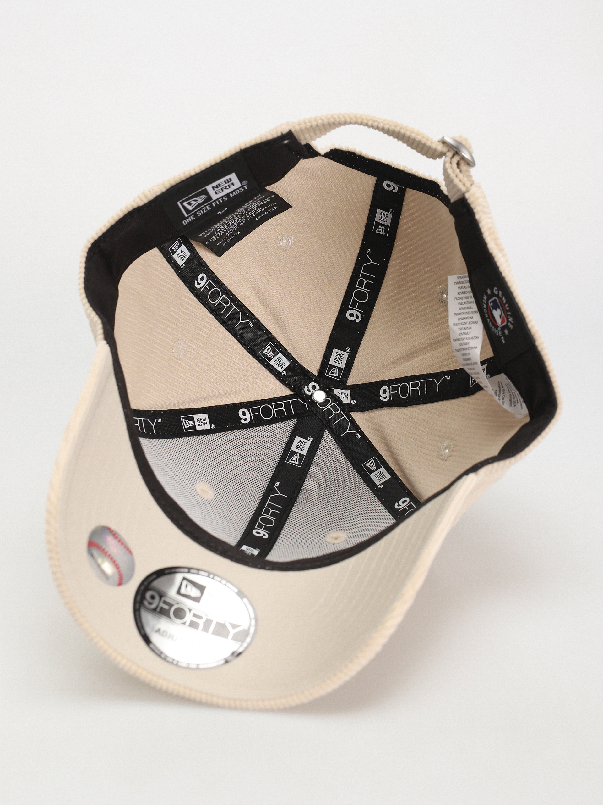 Шапка с козирка New Era Cord 9Forty Atlanta Braves (stone)