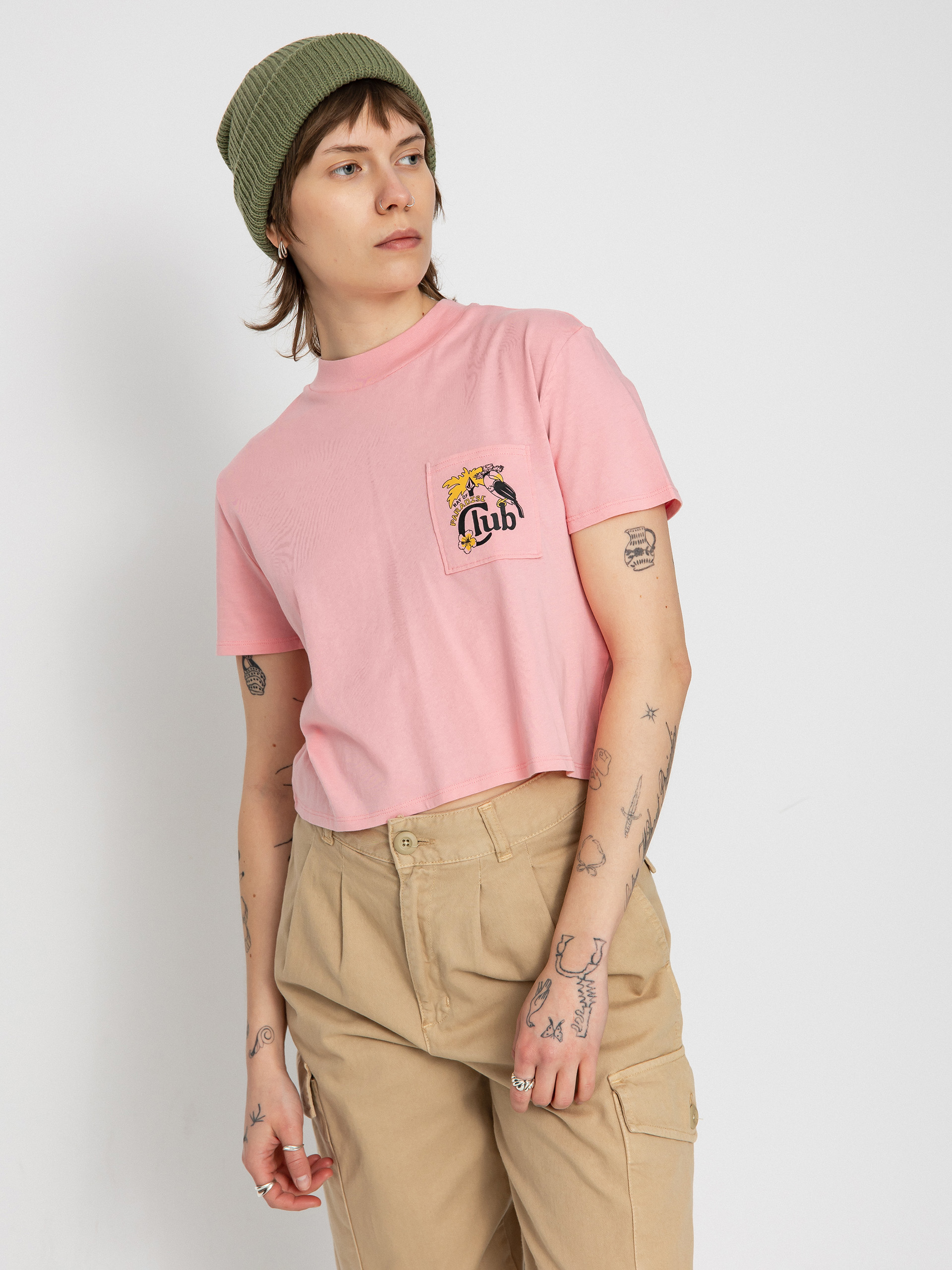 Тениска Volcom Pocket Dial Wmn (guava)