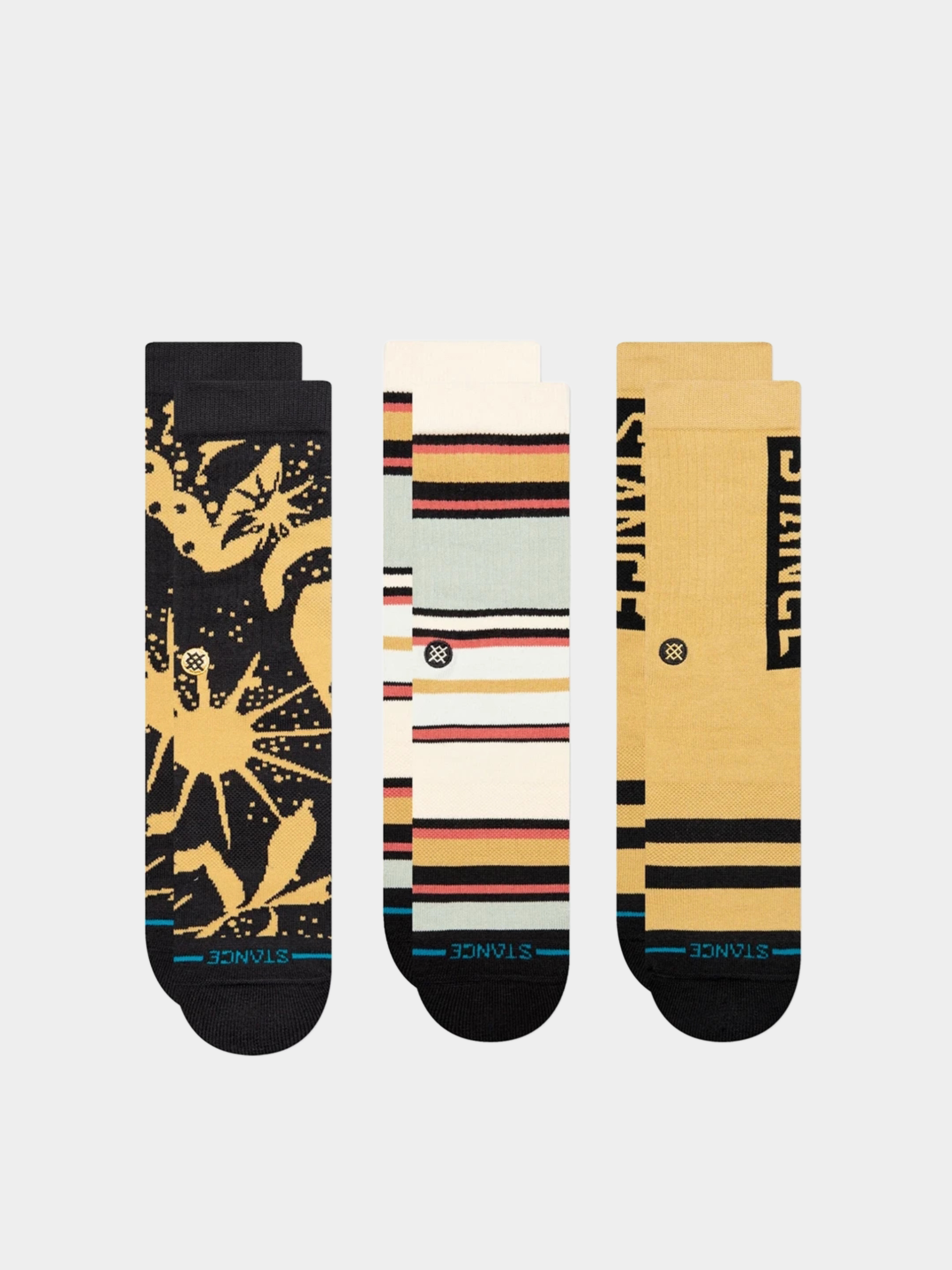 Чорапи Stance Dunes 3 Pack (black brown)