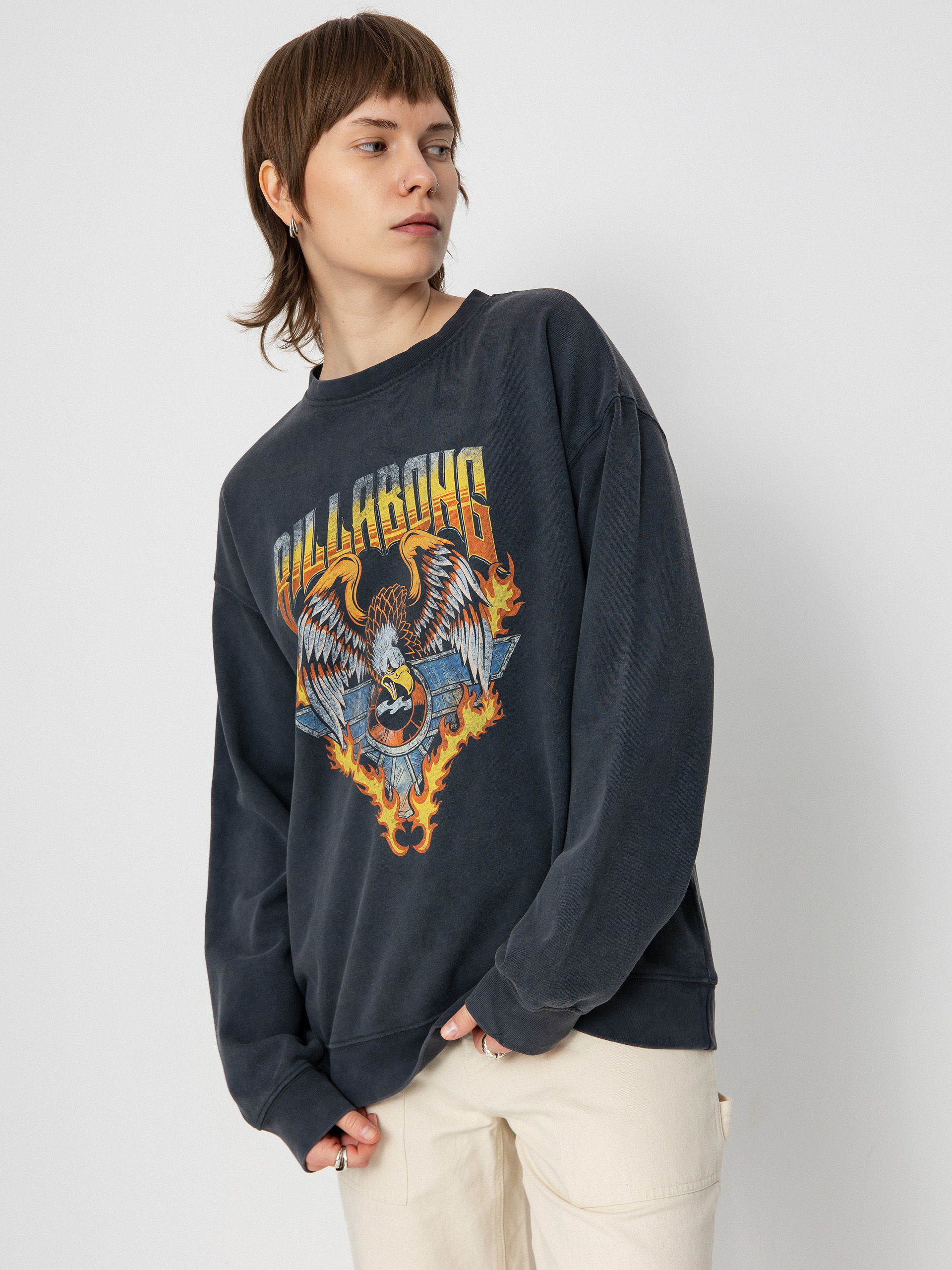 Суитшърт Billabong Thunder Crew Wmn (off black)