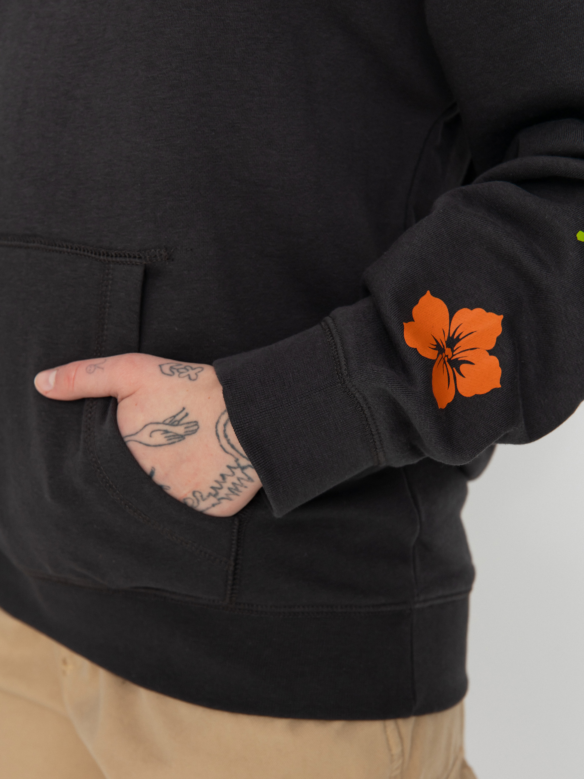 Суитшърт с качулка Billabong Best Coast HD Wmn (off black)