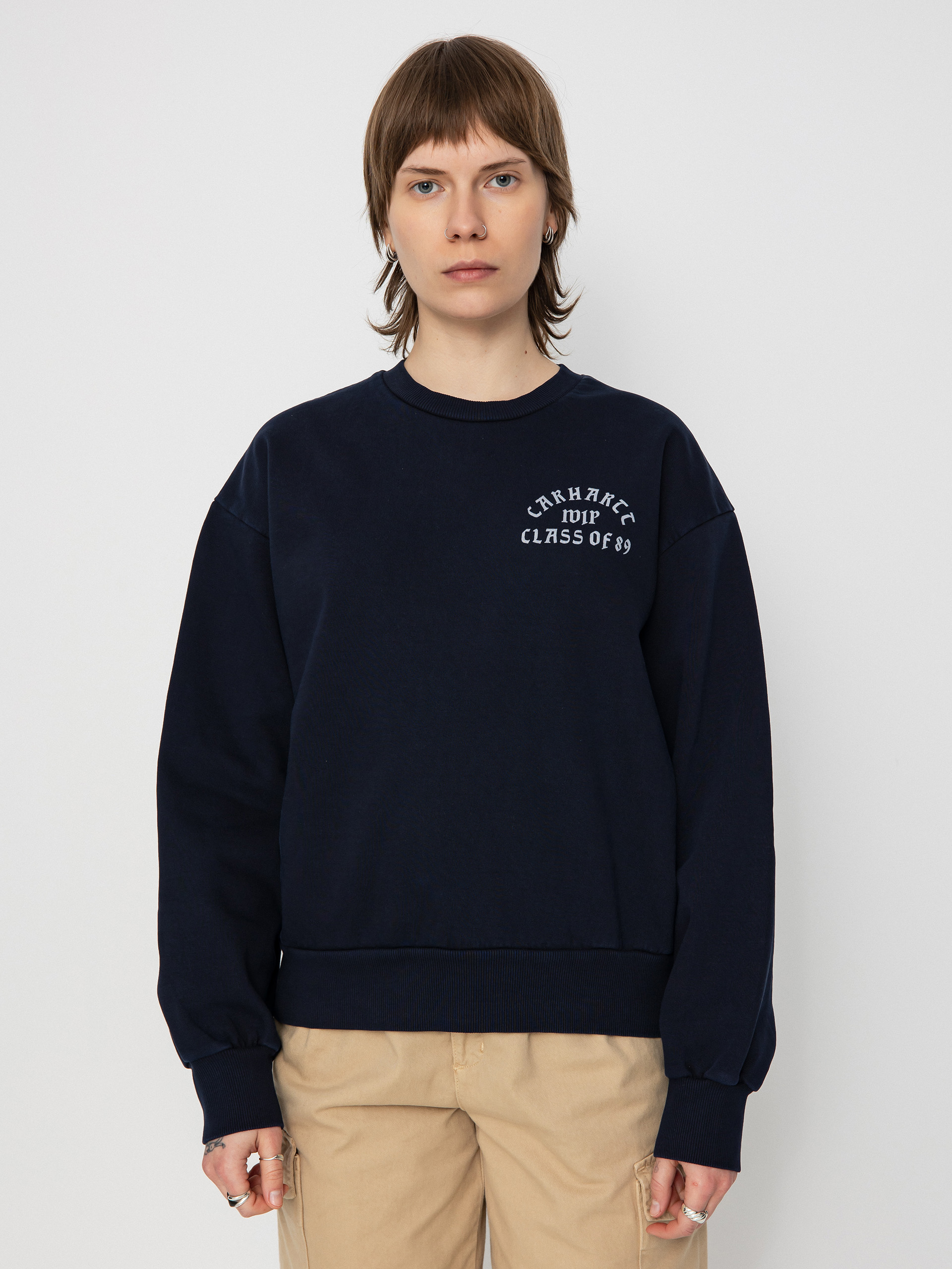 Суитшърт Carhartt WIP Class of 89 Wmn (dark navy/white)