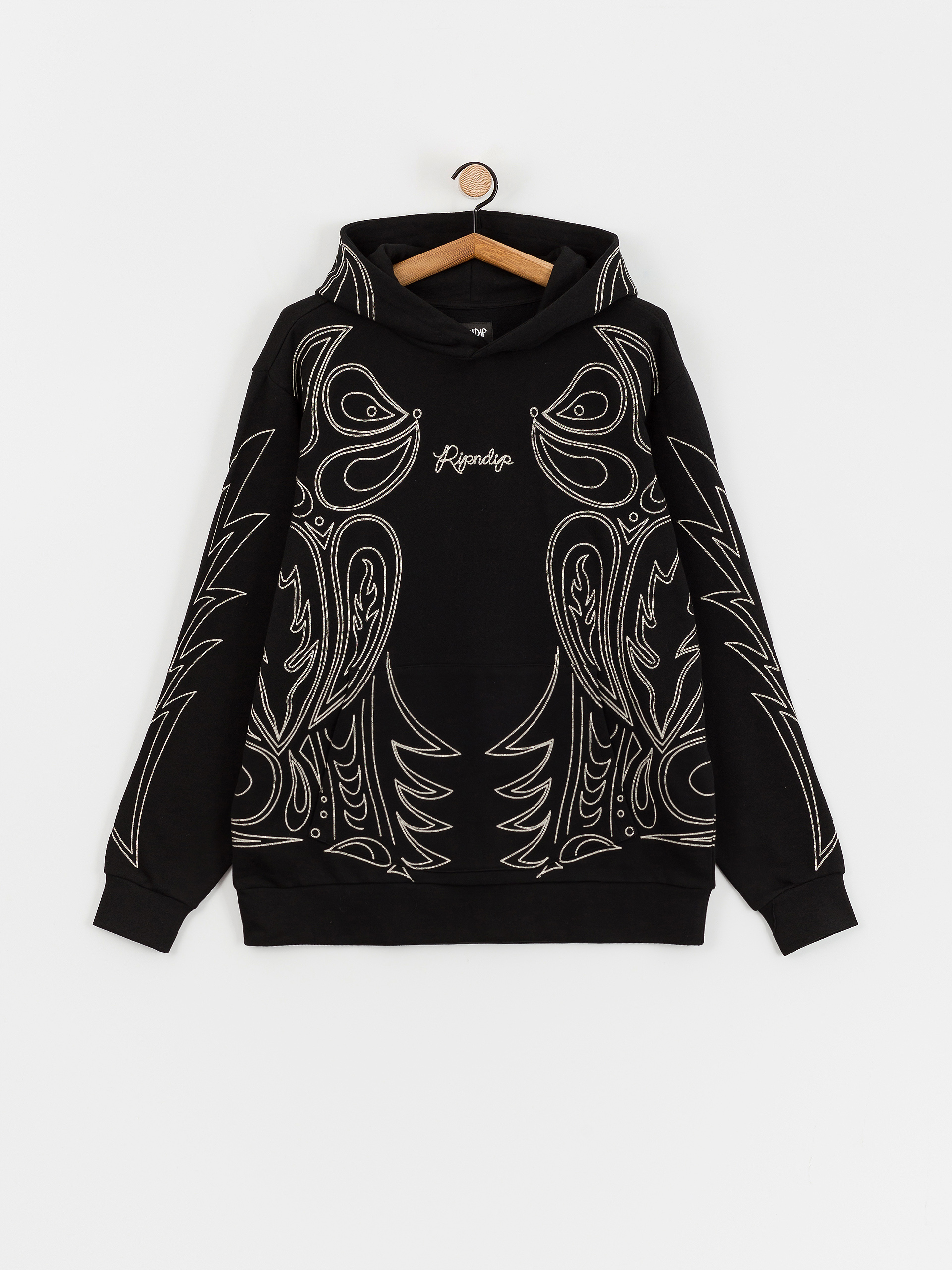 Суитшърт с качулка RipNDip Howdy HD (black)