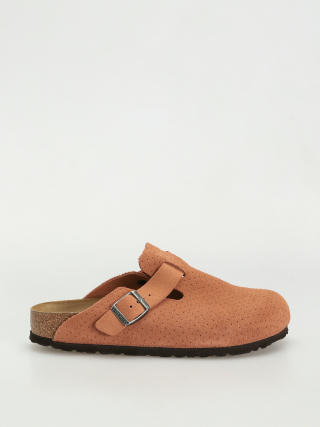 Чехли Birkenstock Boston Suede Embossed Narrow Wmn (emboss dots burnt orange)