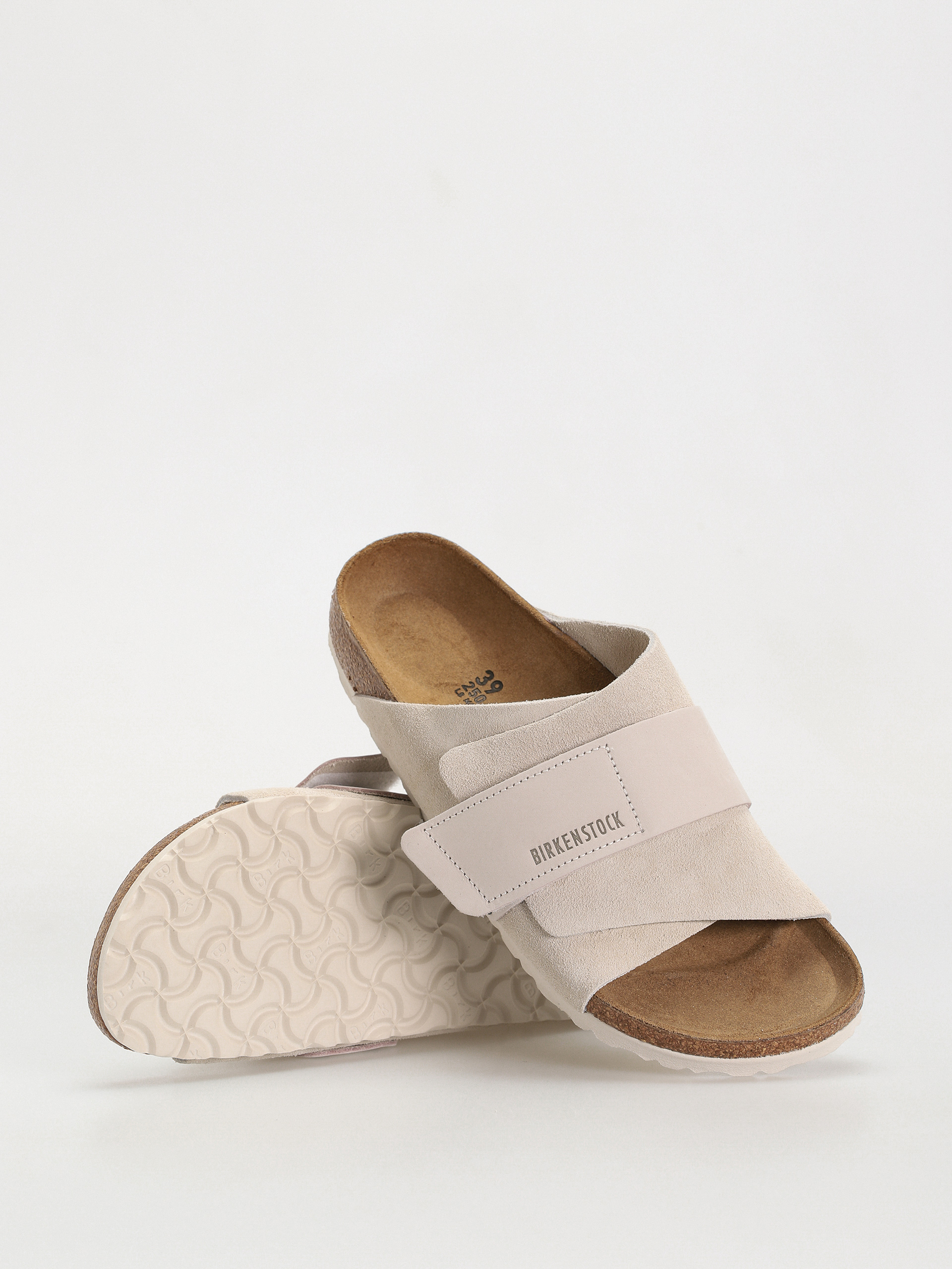 Чехли Birkenstock Kyoto Nubuck Suede Leather Narrow Wmn (antique white)