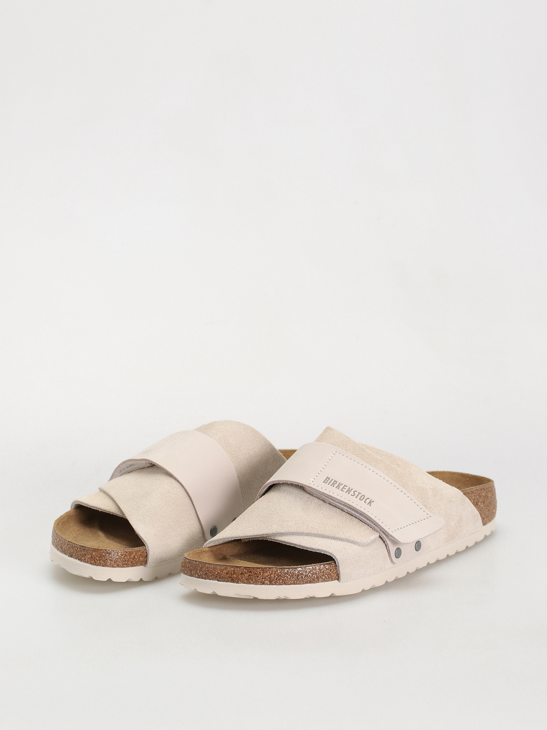 Чехли Birkenstock Kyoto Nubuck Suede Leather Narrow Wmn (antique white)
