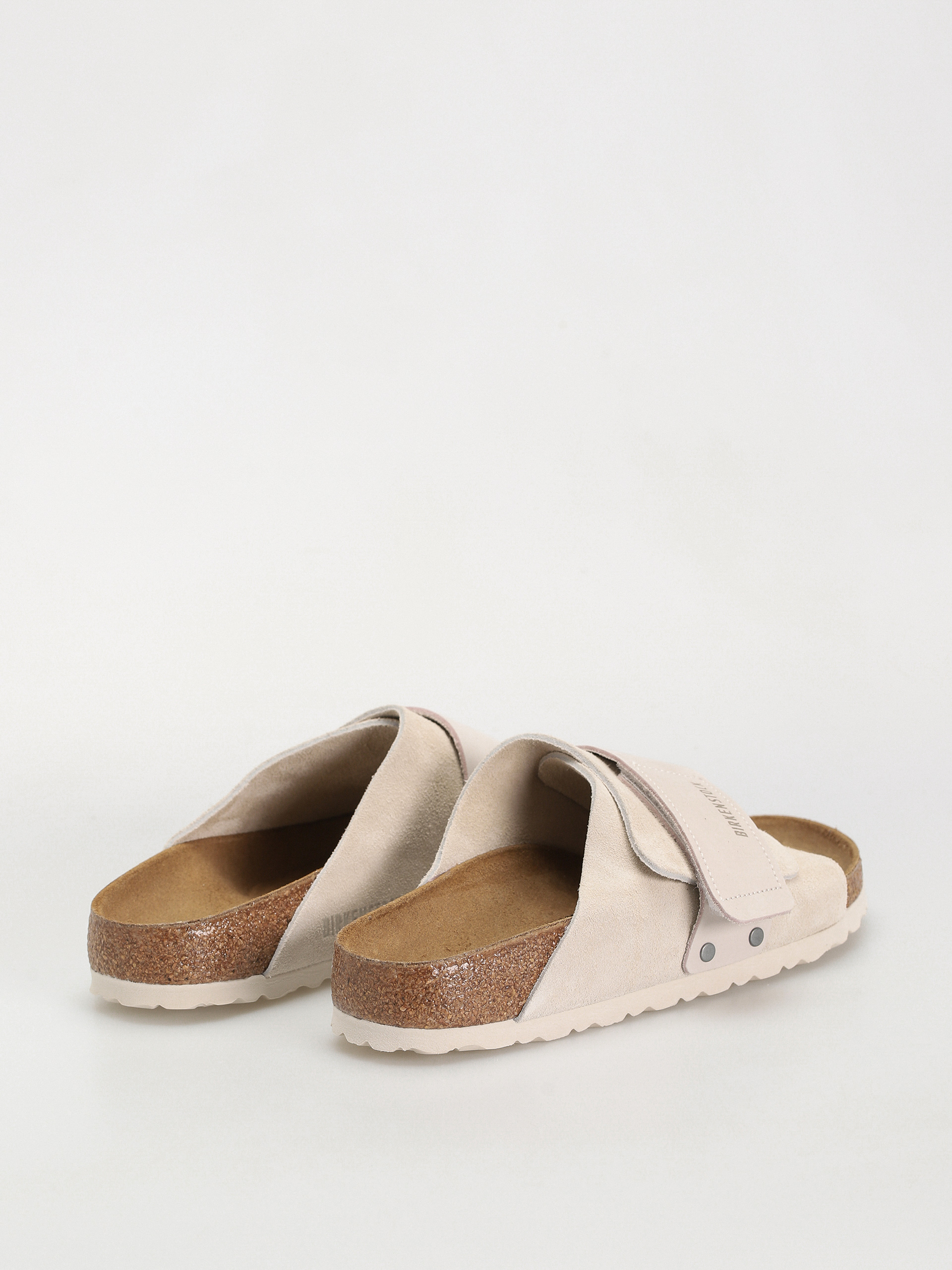 Чехли Birkenstock Kyoto Nubuck Suede Leather Narrow Wmn (antique white)