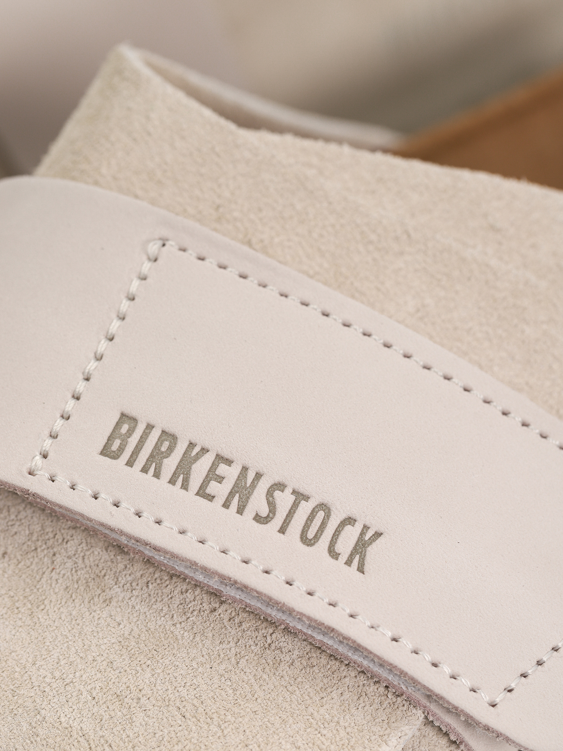 Чехли Birkenstock Kyoto Nubuck Suede Leather Narrow Wmn (antique white)