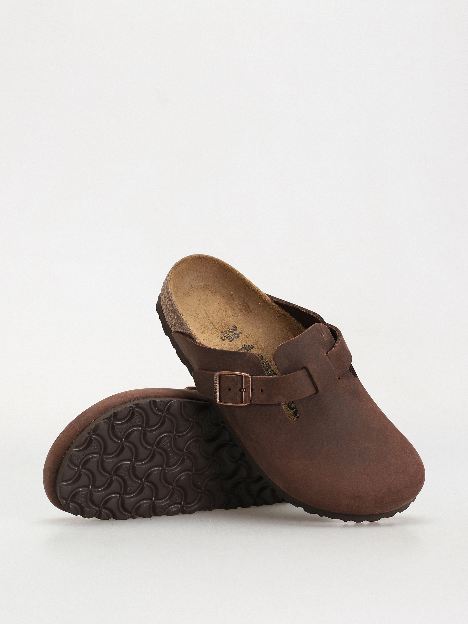 Чехли Birkenstock Boston Oiled Leather Narrow Wmn (habana)
