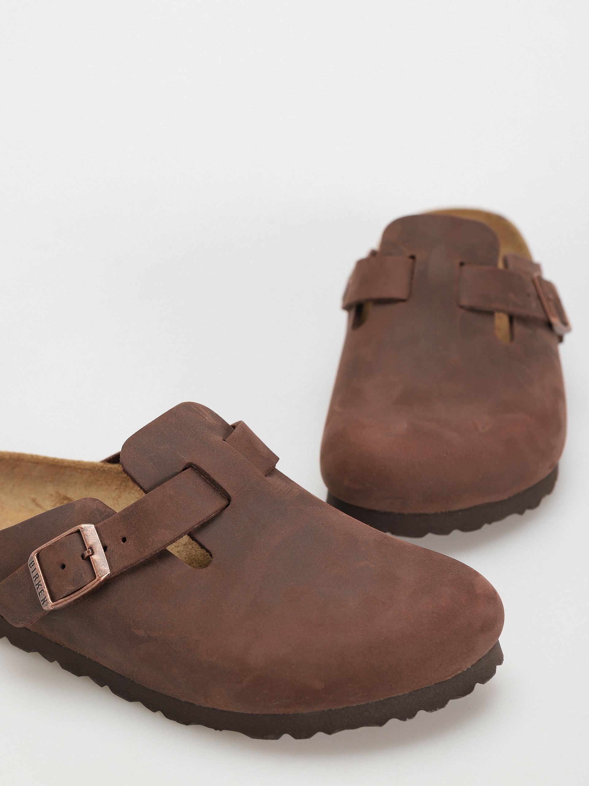 Чехли Birkenstock Boston Oiled Leather Narrow Wmn (habana)