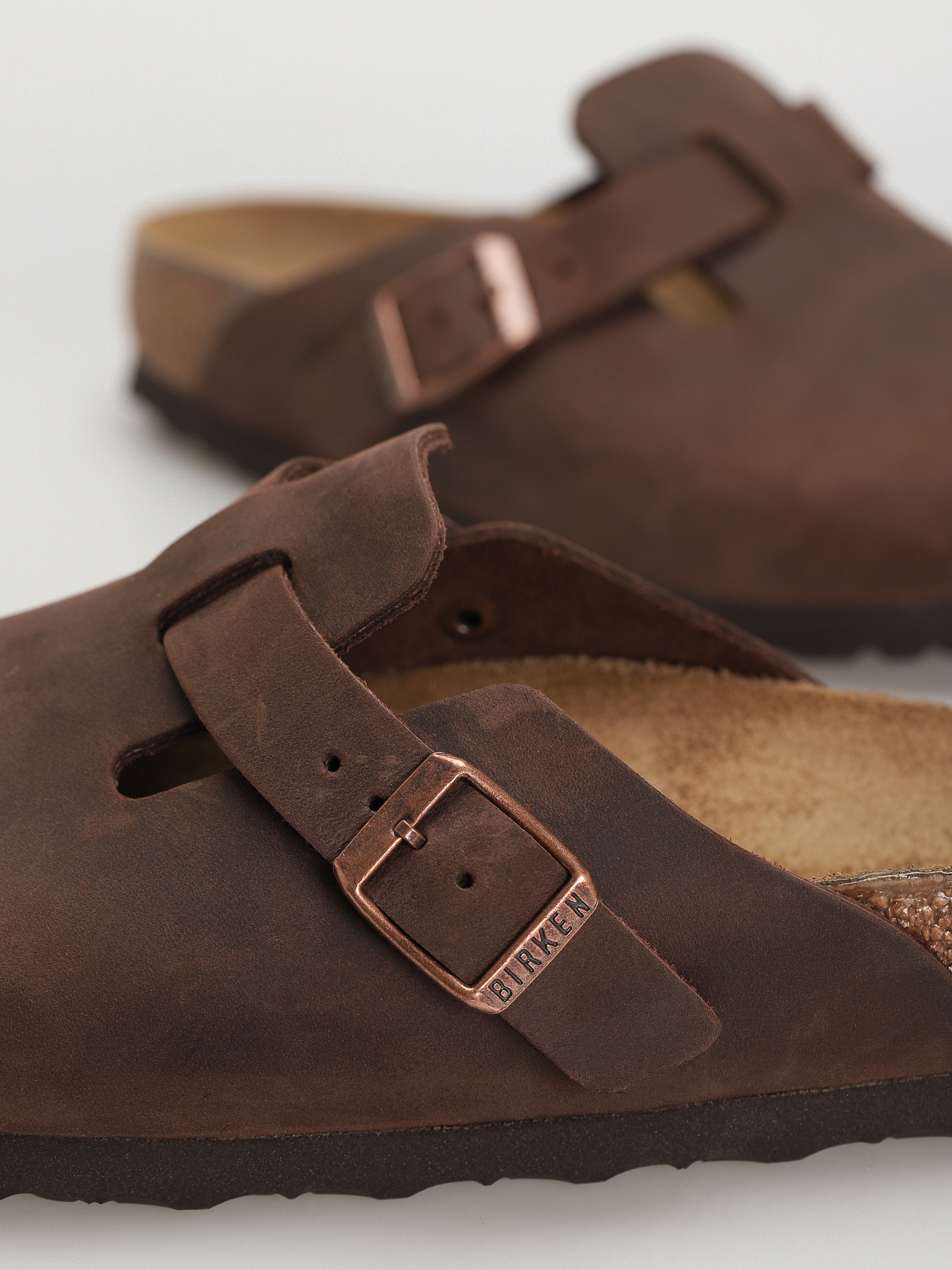 Чехли Birkenstock Boston Oiled Leather Narrow Wmn (habana)