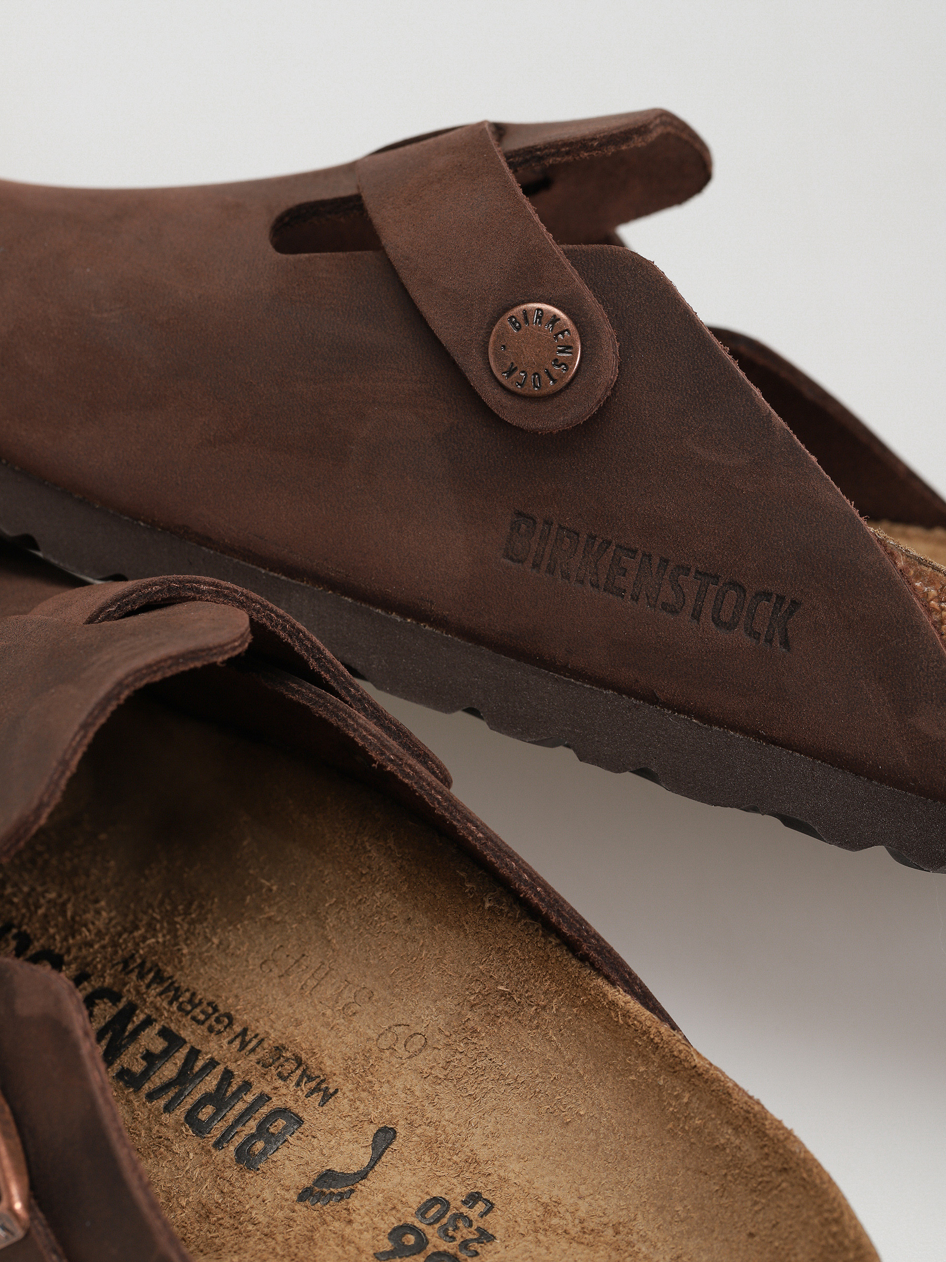 Чехли Birkenstock Boston Oiled Leather Narrow Wmn (habana)