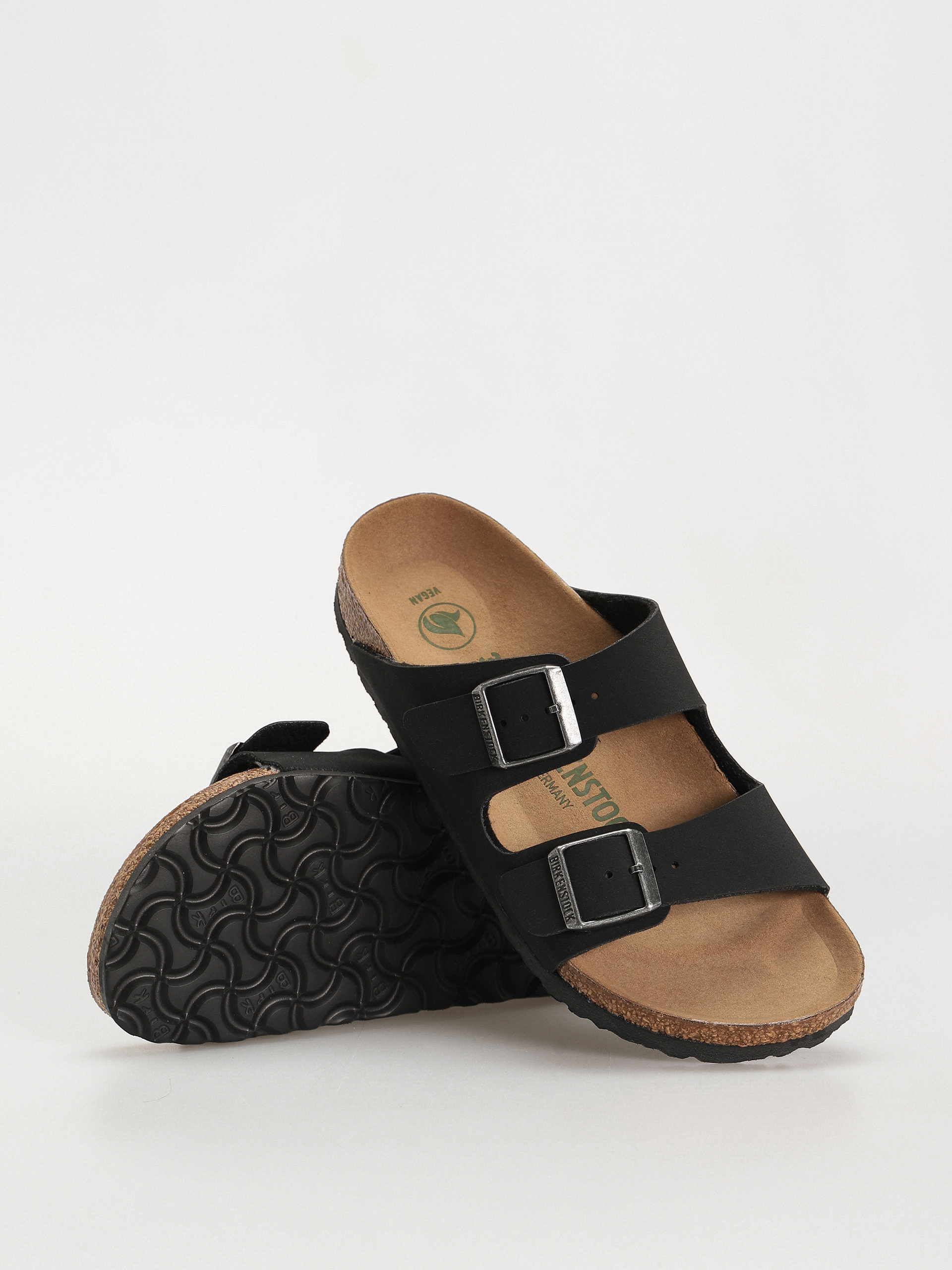 Чехли Birkenstock Arizona Birko Flor Nubuck Narrow Wmn (black)