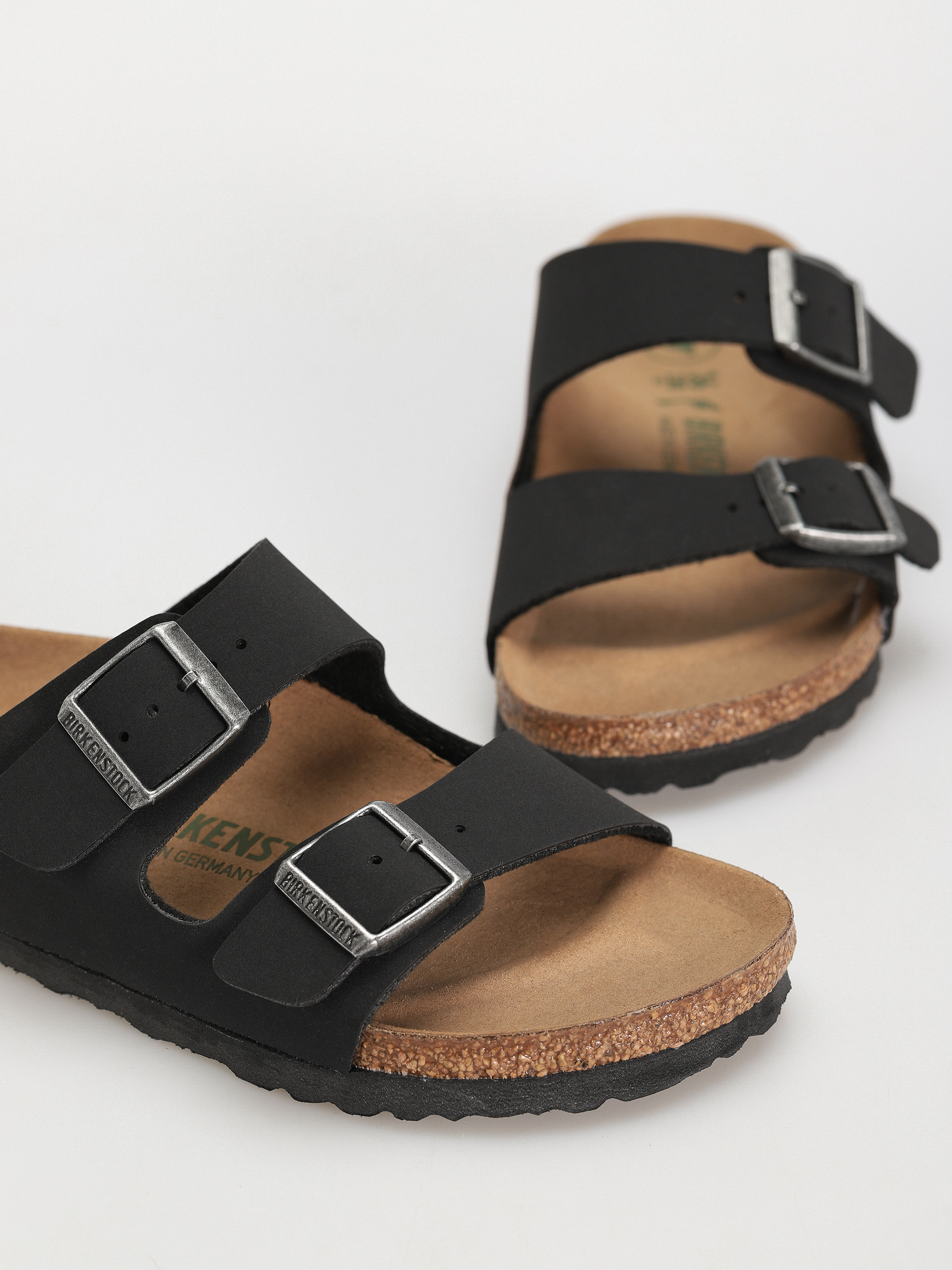Чехли Birkenstock Arizona Birko Flor Nubuck Narrow Wmn (black)
