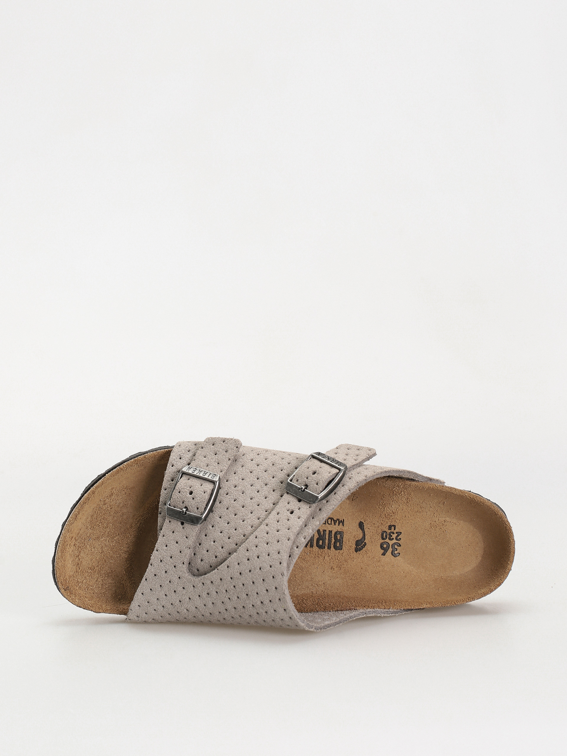 Чехли Birkenstock Zurich Suede Embossed Narrow Wmn (emboss dots stone coin)