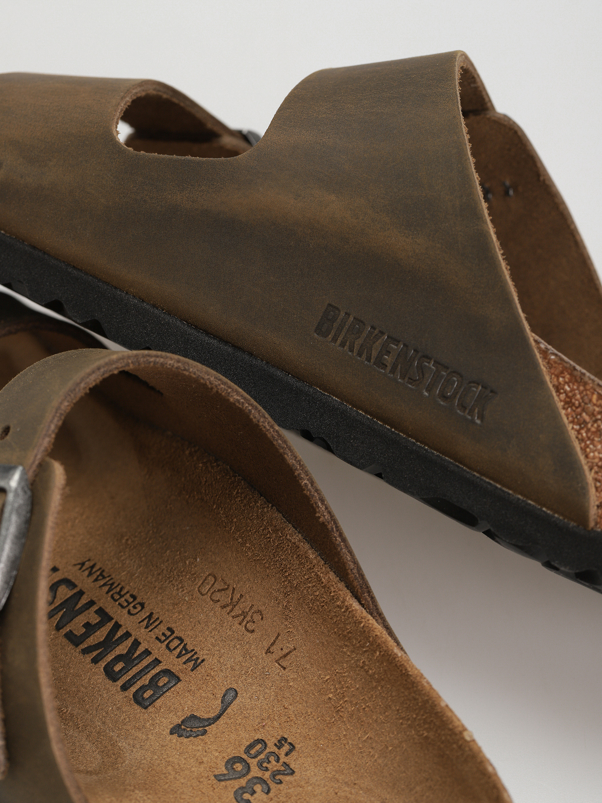 Чехли Birkenstock Arizona Oiled Leather Narrow Wmn (faded khaki)