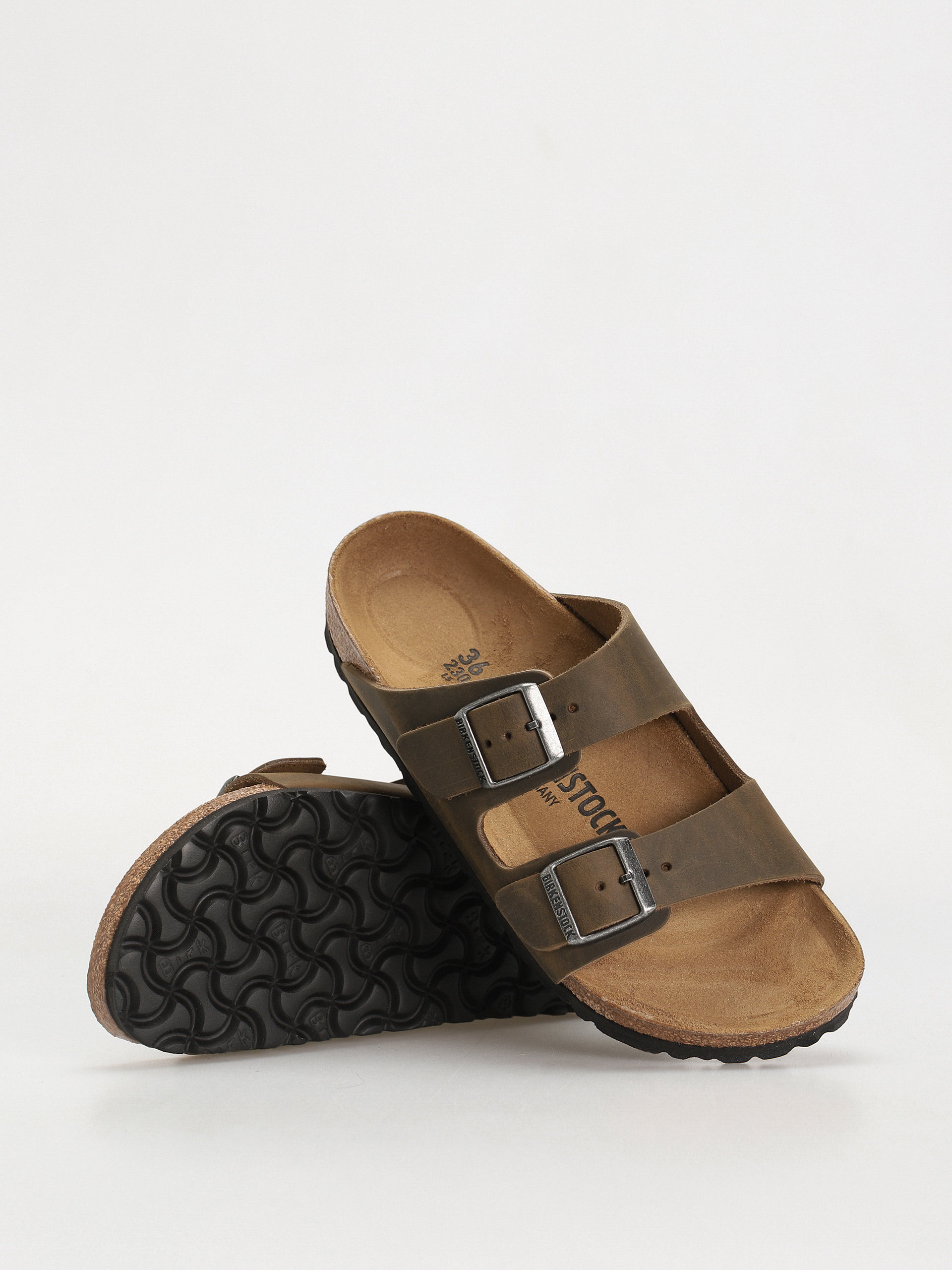 Чехли Birkenstock Arizona Oiled Leather Narrow Wmn (faded khaki)