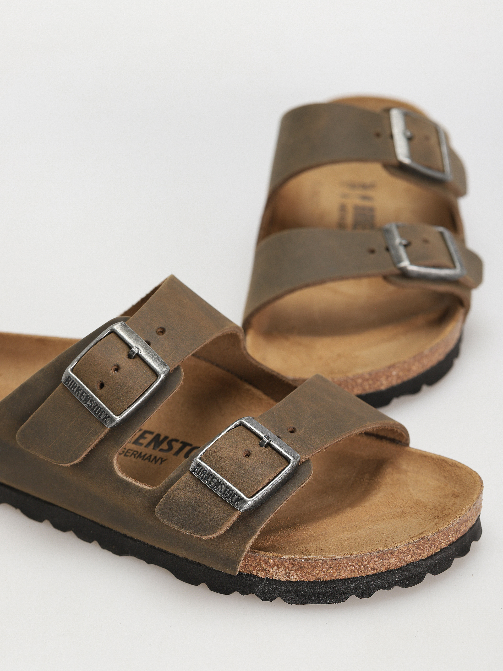 Чехли Birkenstock Arizona Oiled Leather Narrow Wmn (faded khaki)