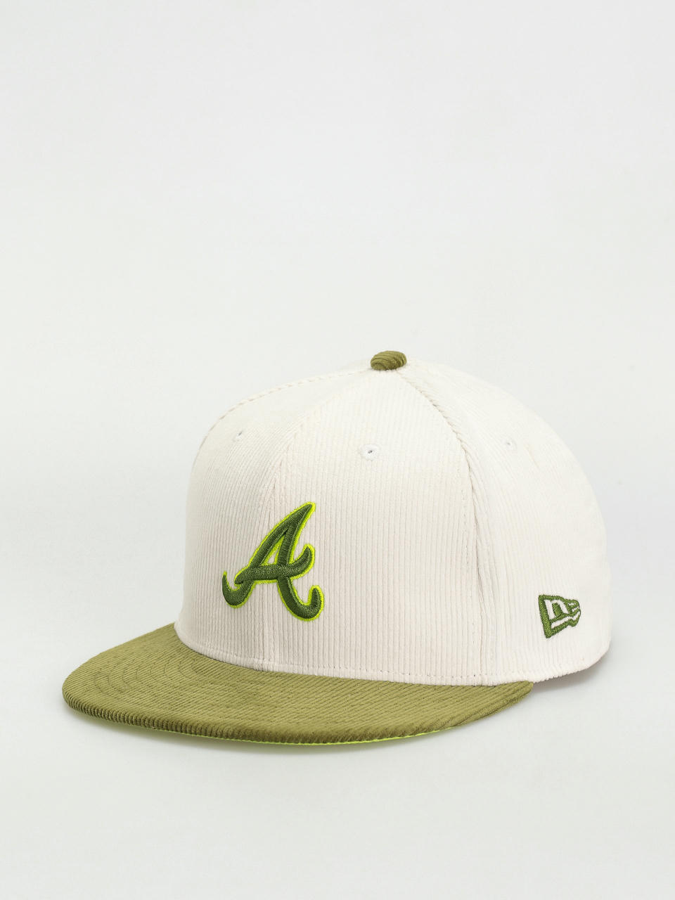 Шапка с козирка New Era Cord 59Fifty Atlanta Braves (green/white)