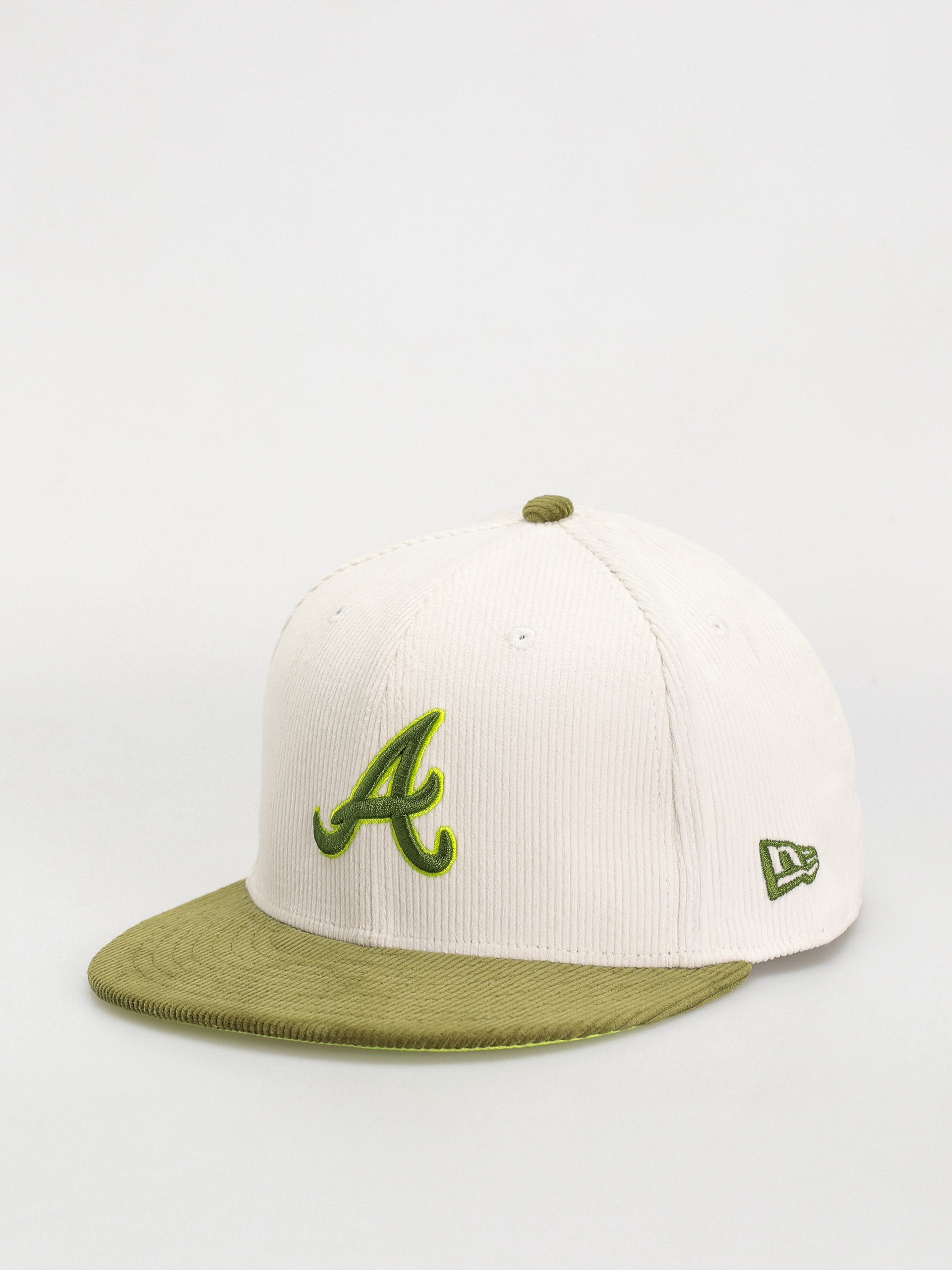 Шапка с козирка New Era Cord 59Fifty Atlanta Braves (green/white)