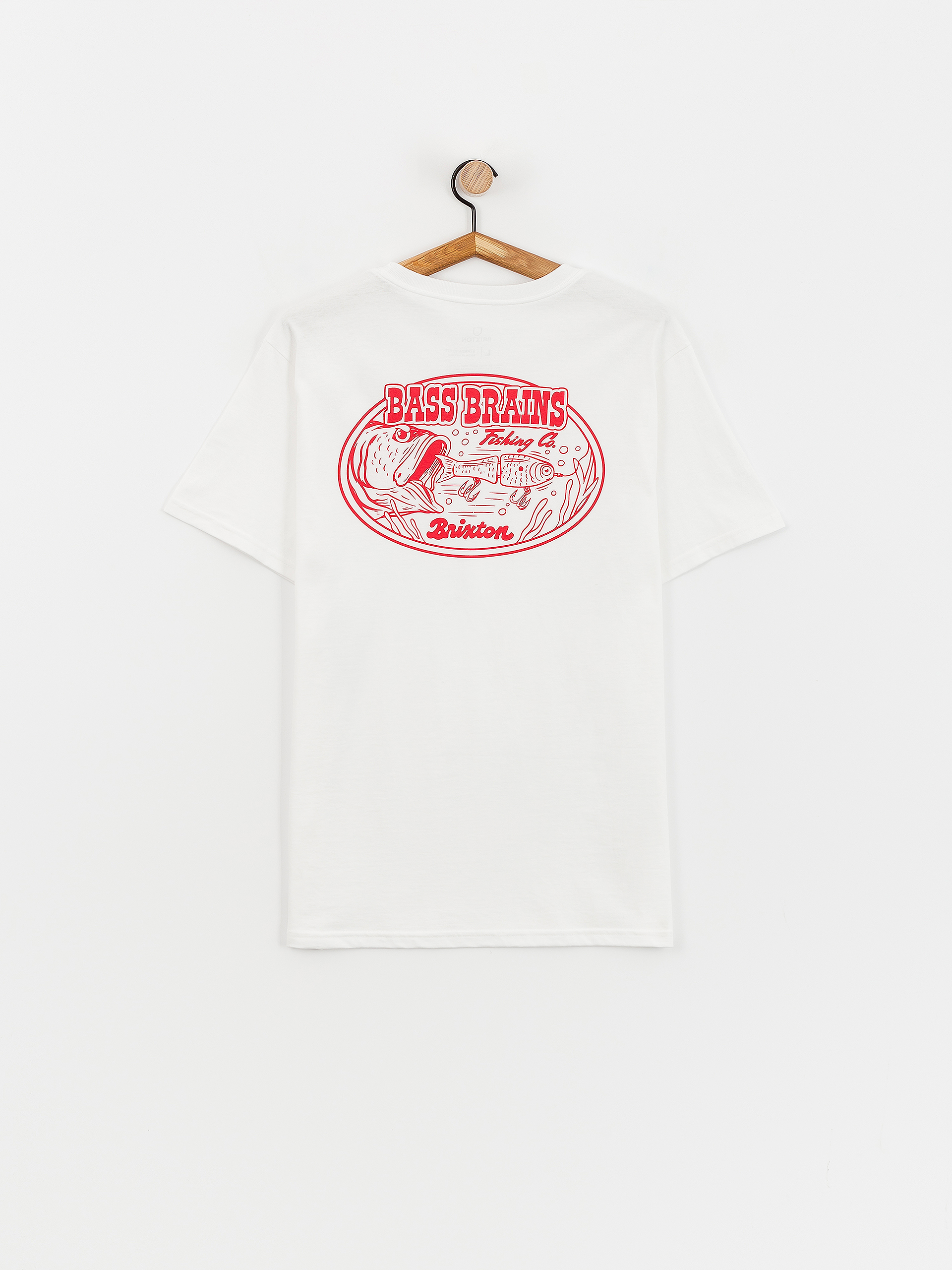 Тениска Brixton Bass Brains Swim Stt (white)