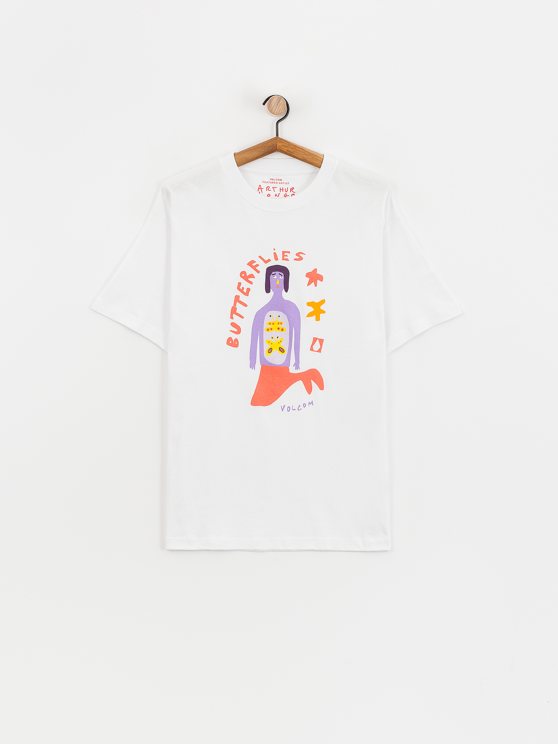 Тениска Volcom Fa Arthur Longo 2 Lse (white)