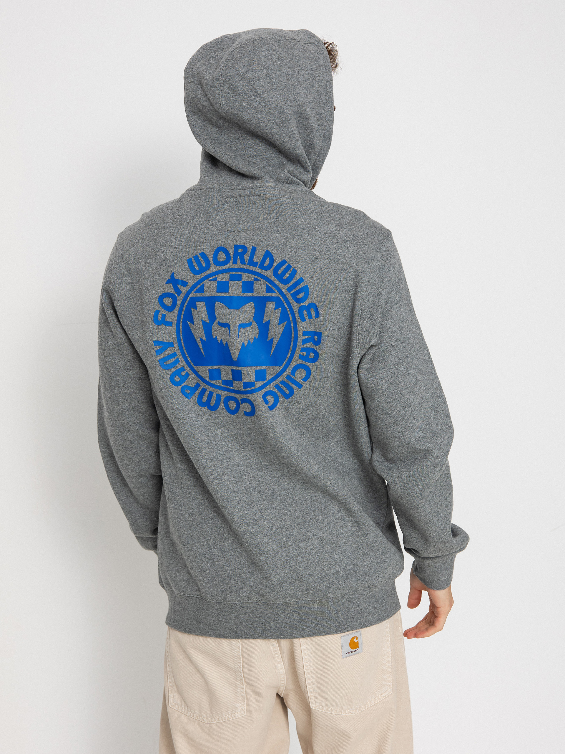 Суитшърт с качулка Fox Next Level ZHD (heather graphite)