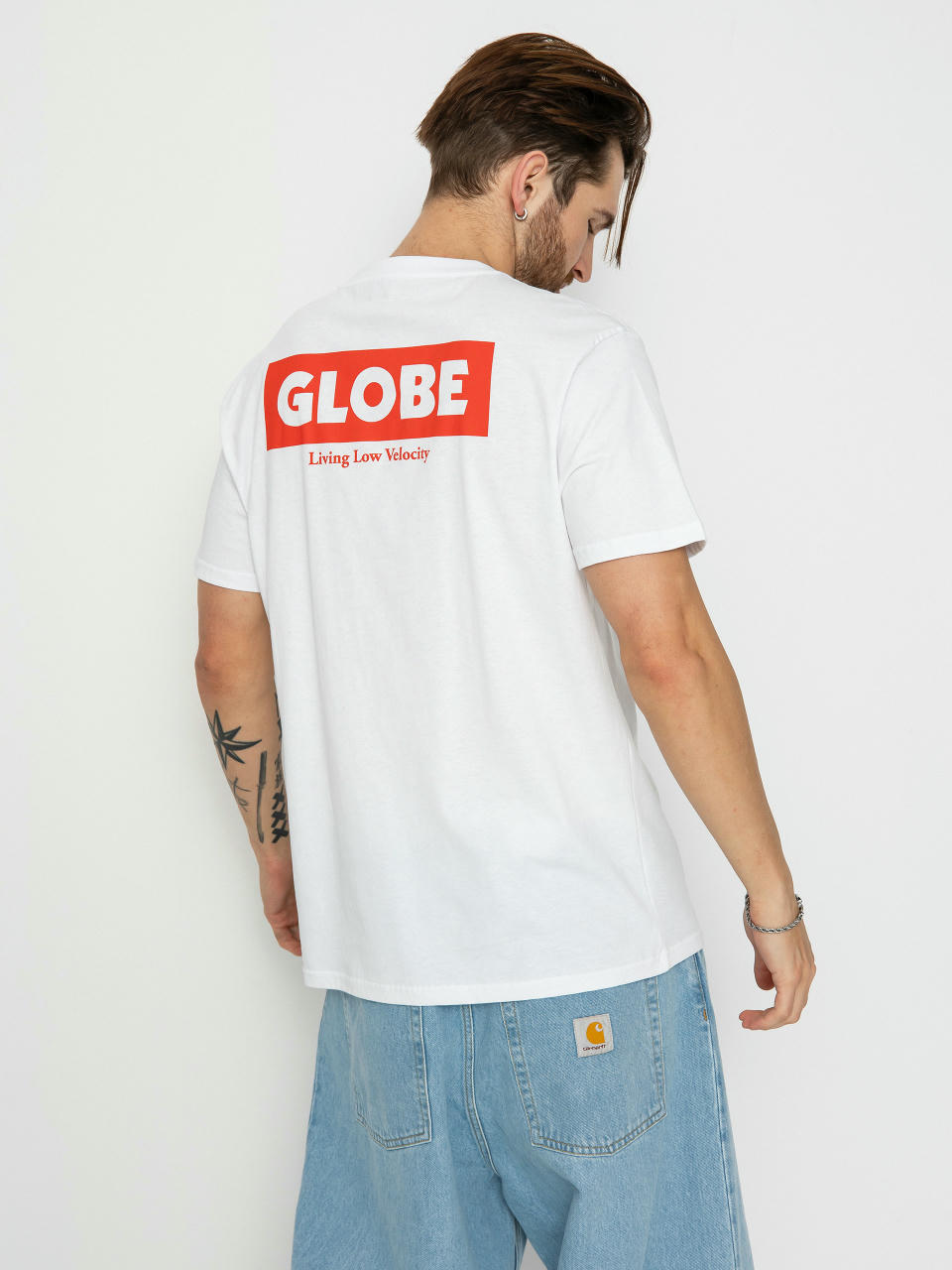 Тениска Globe Living Low Velocity (white/red)