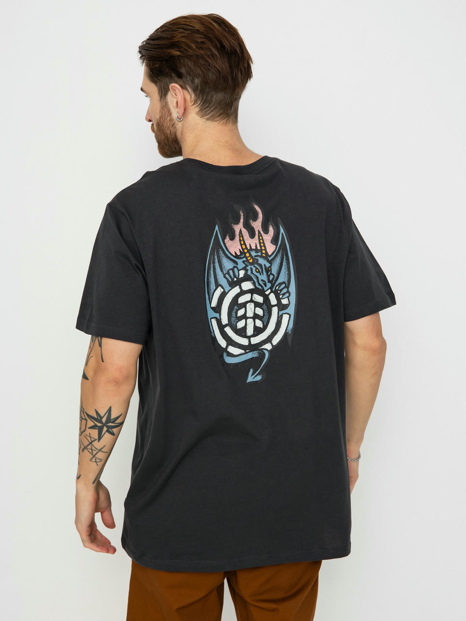 Тениска Element Dragon (off black)