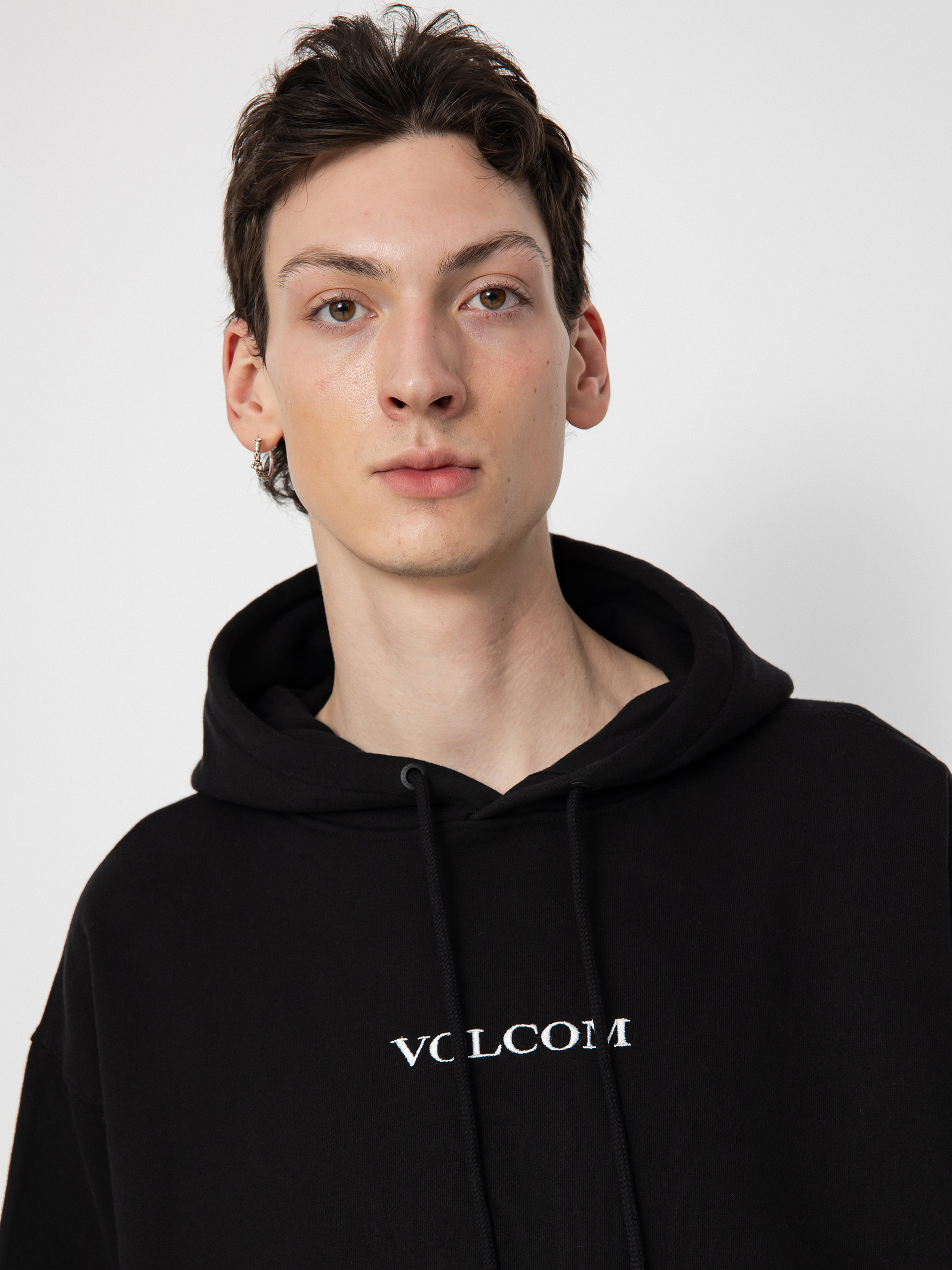 Суитшърт с качулка Volcom Volcom Stone HD (black)