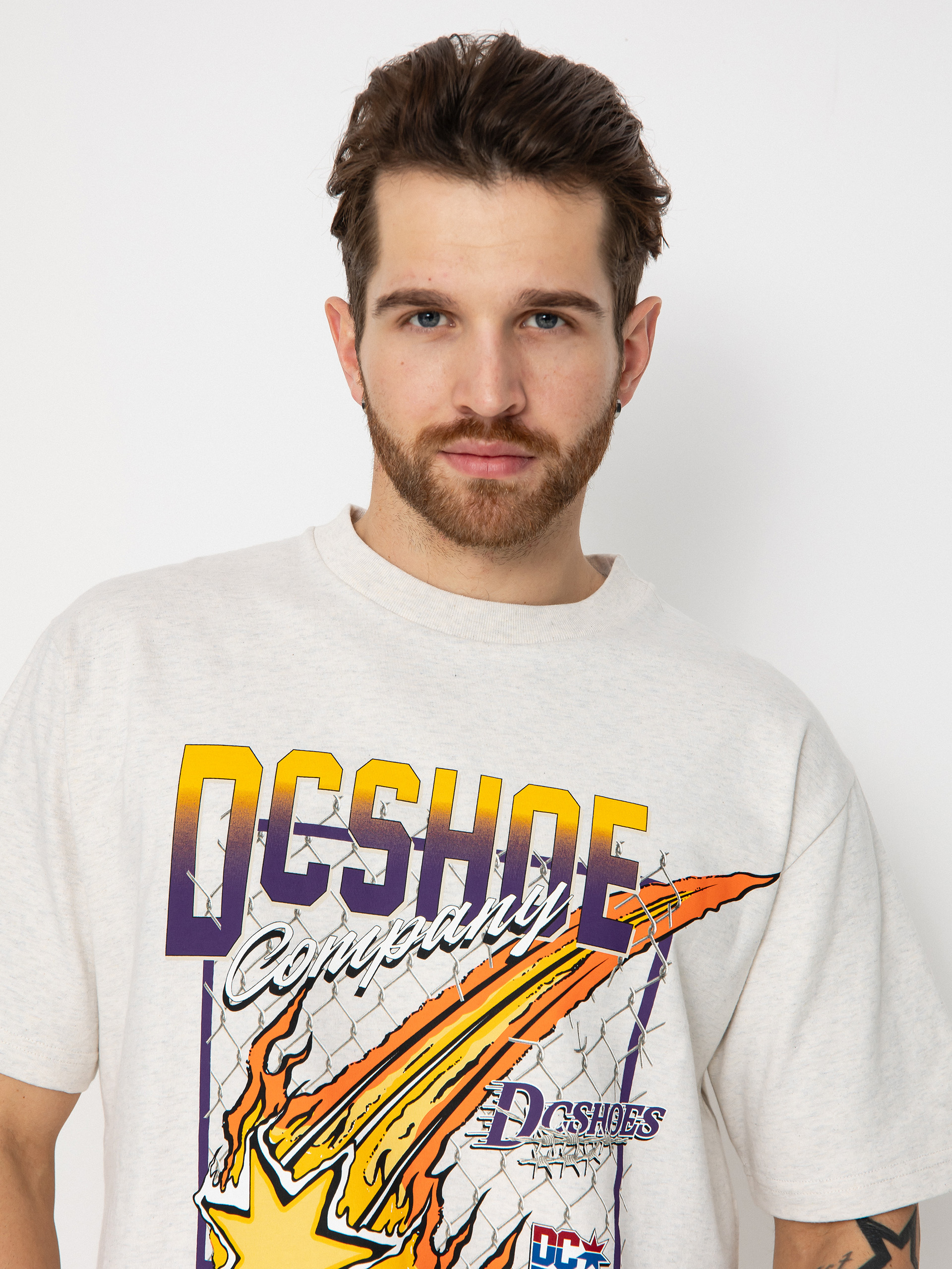 Тениска DC Showtime (snow heather)