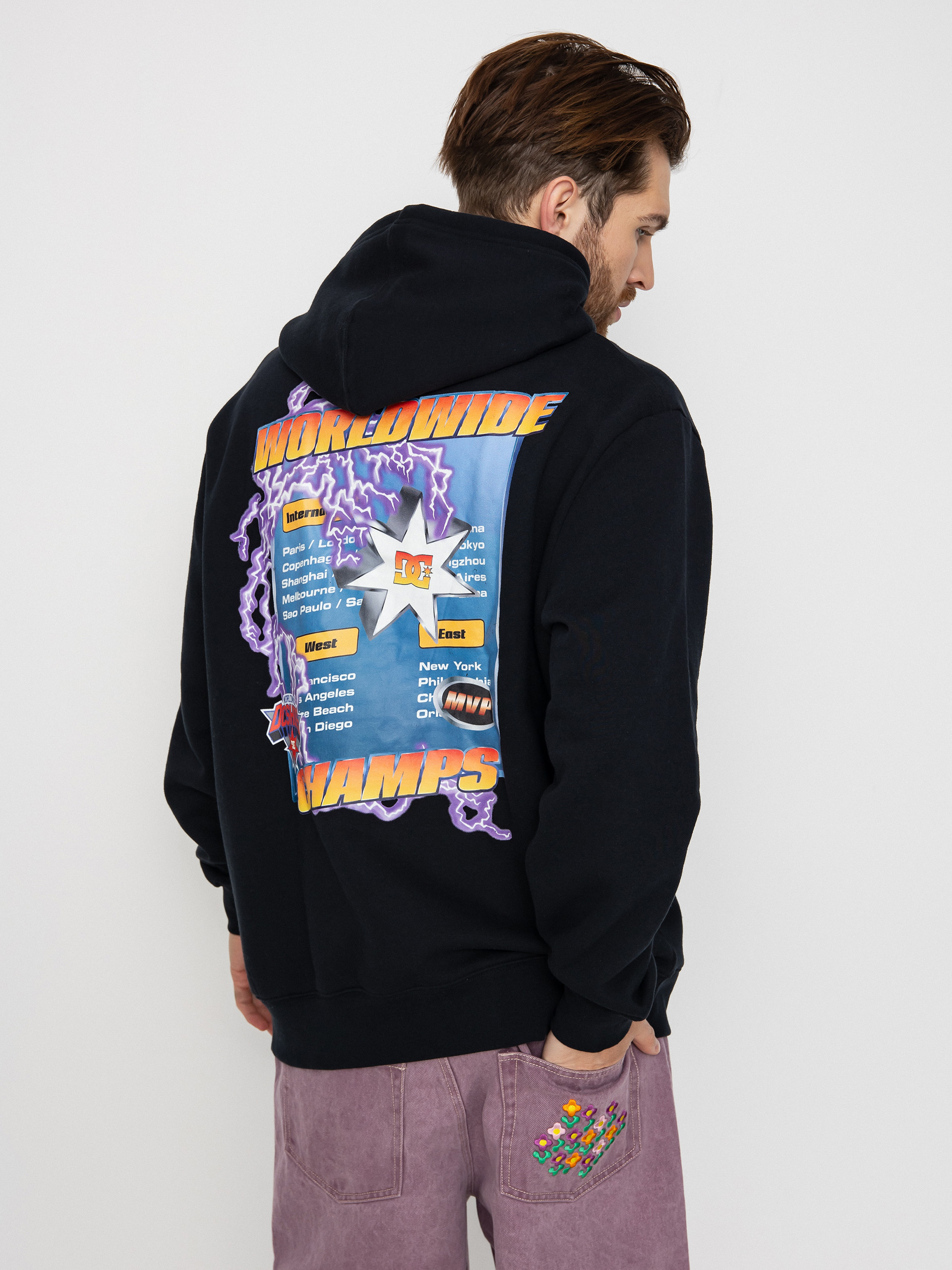 Суитшърт с качулка DC The Champs HD (black)