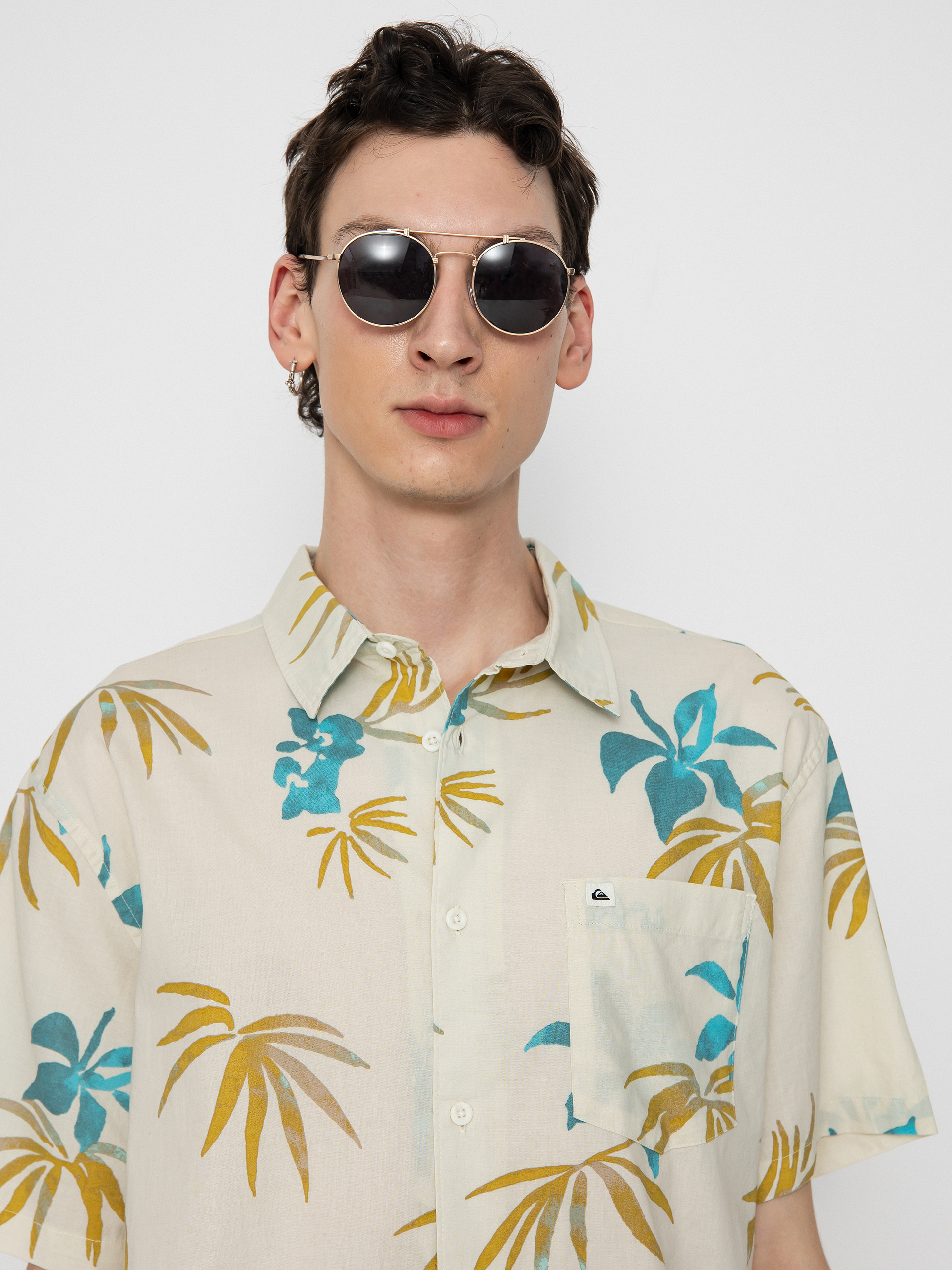 Риза Quiksilver Apero Classic (snow white aop mix b)