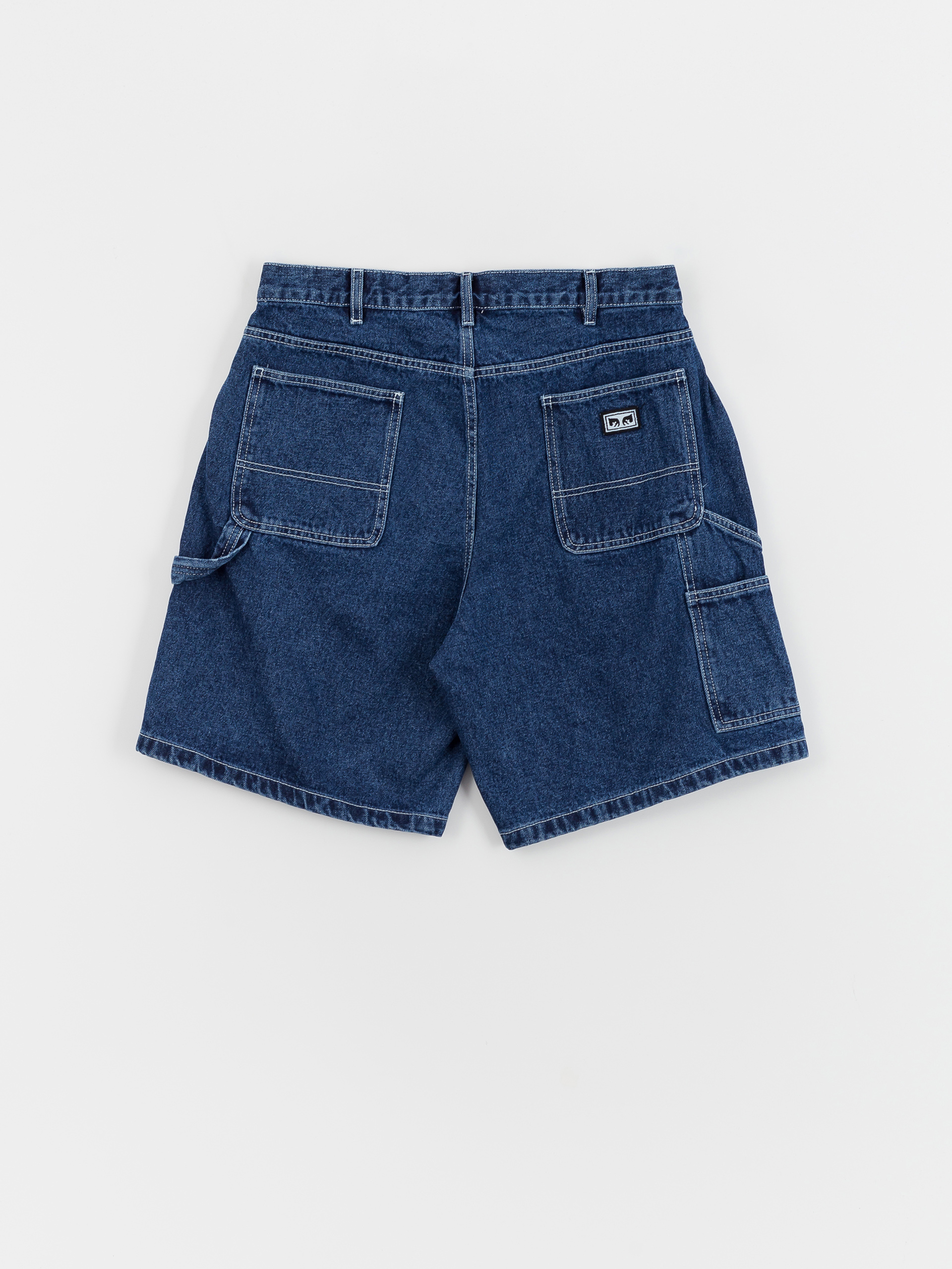 Къси панталони OBEY Bigwig Denim Carpenter (stone wash indigo)