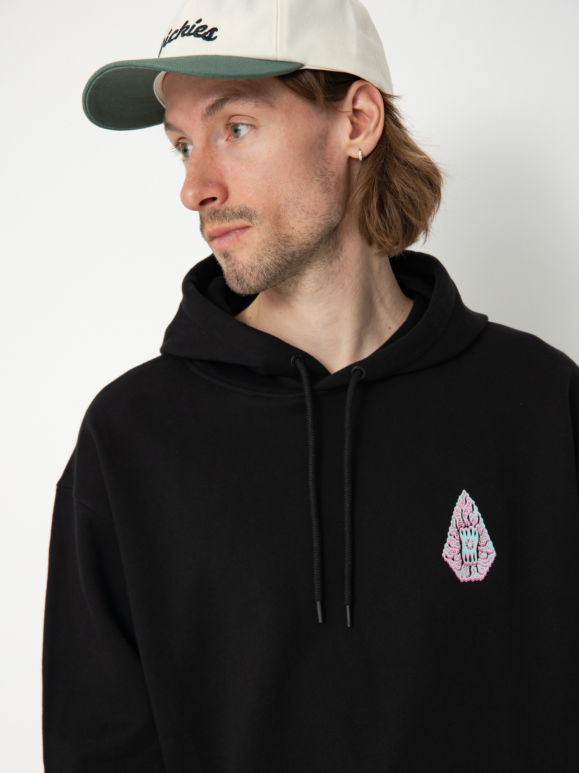Суитшърт с качулка Volcom Fa Tetsunori HD (black)