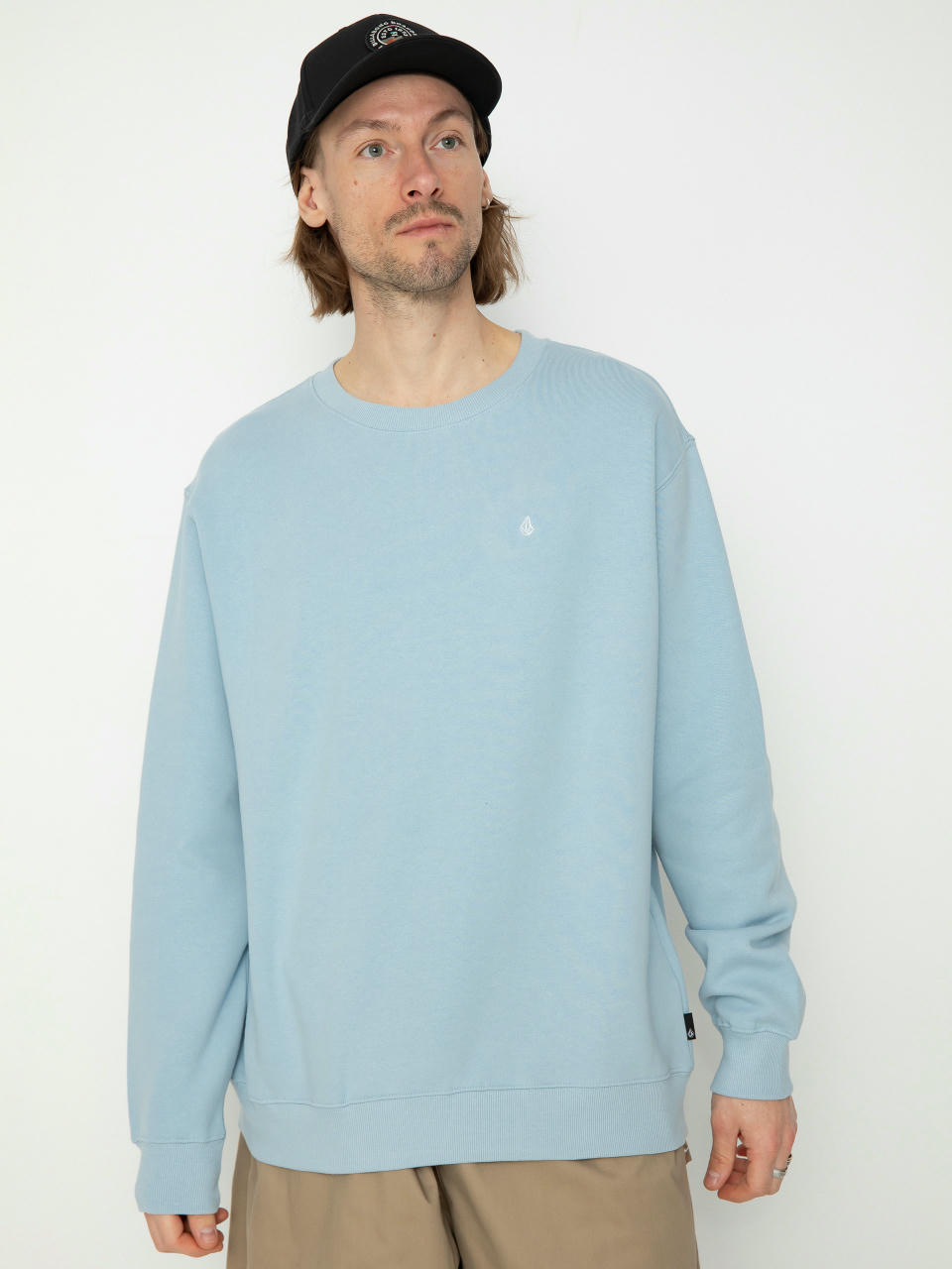 Суитшърт Volcom Single Stone Crew (celestial blue)