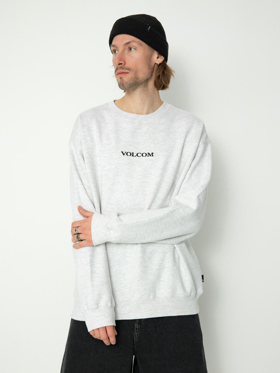 Суитшърт Volcom Volcom Stone Crew (bone heather)