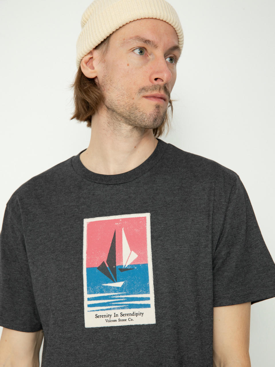 Тениска Volcom Catamaran Hth (heather black)