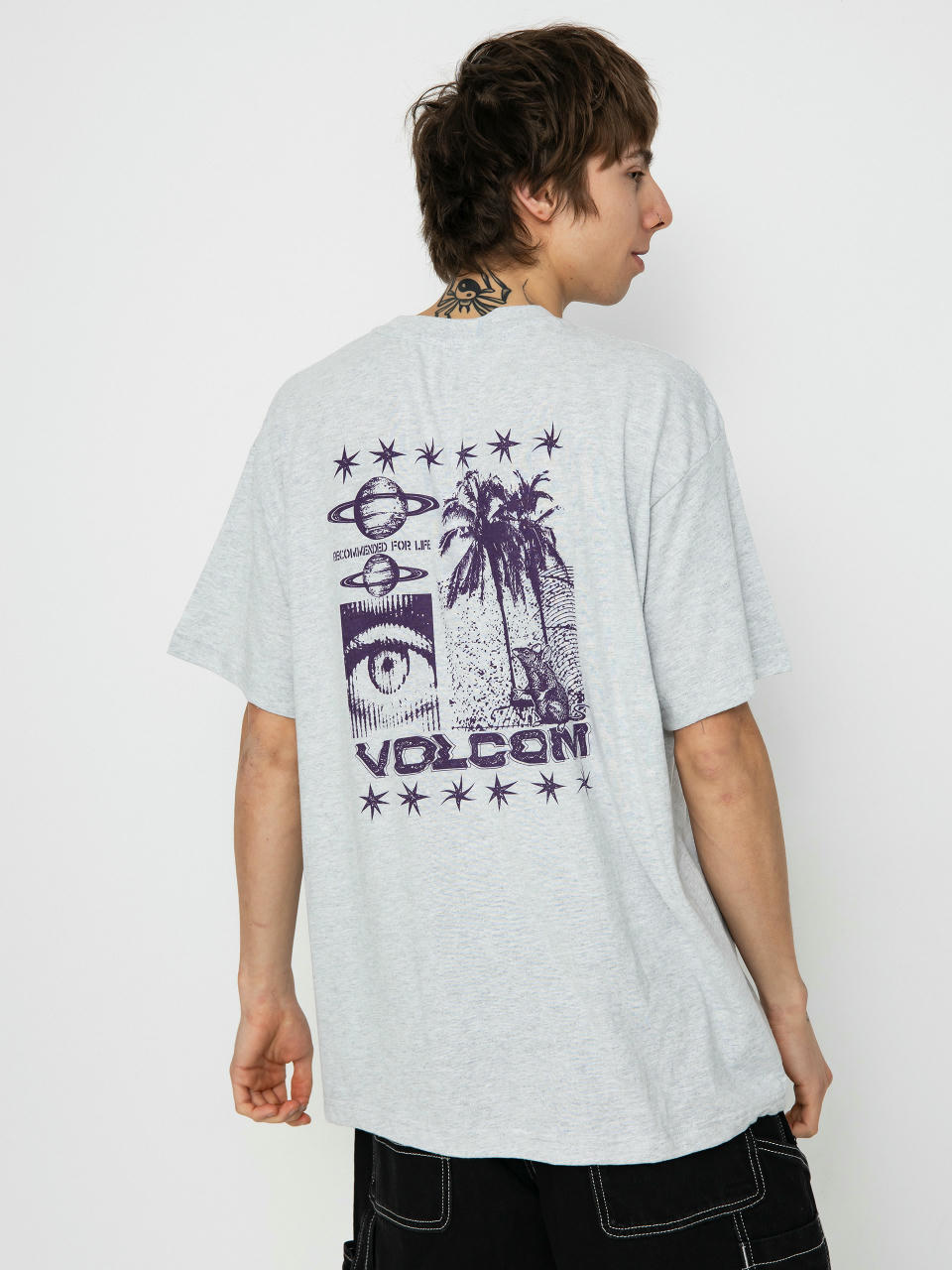 Тениска Volcom Primed Lse (bone heather)