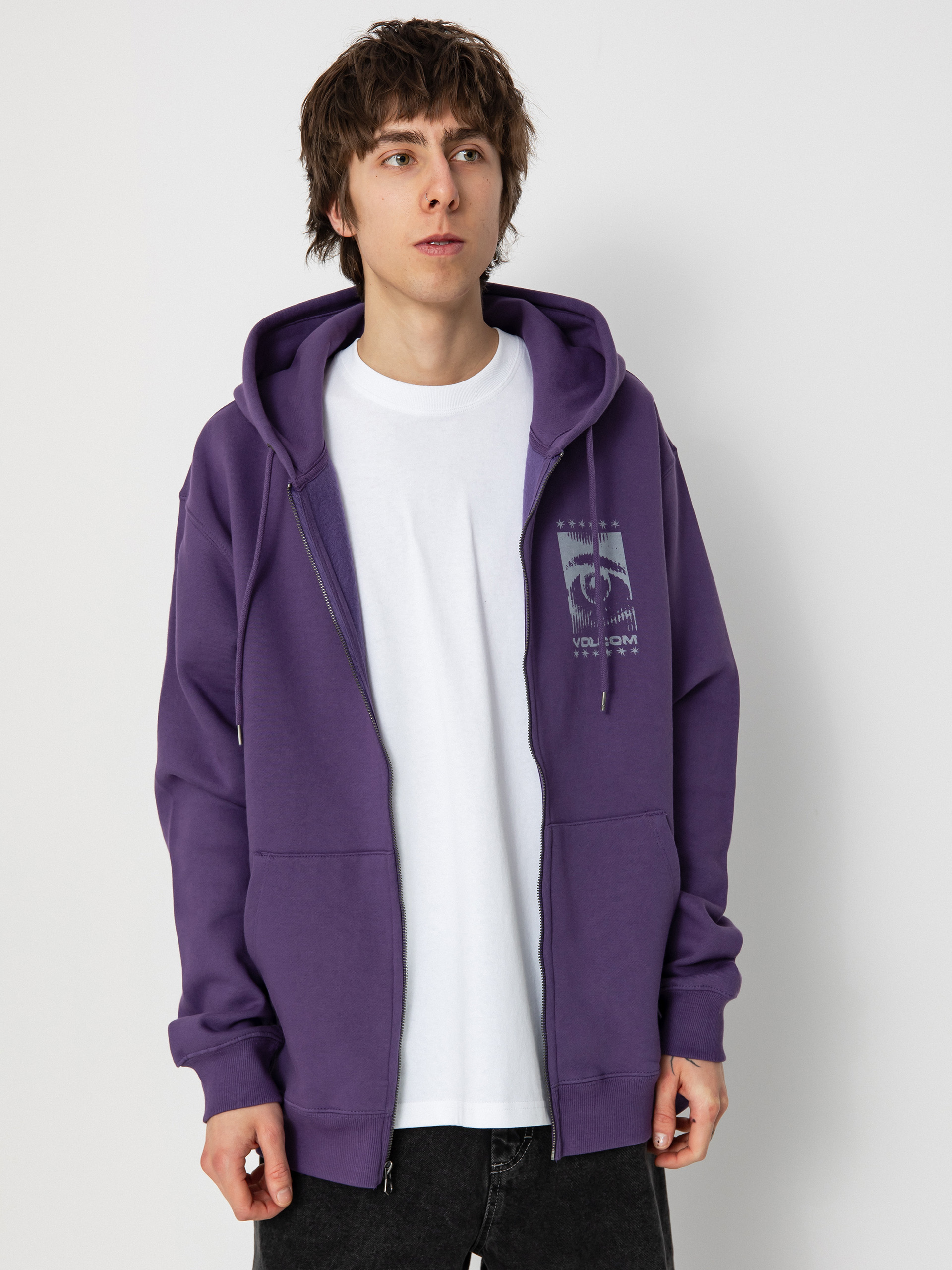 Суитшърт с качулка Volcom Watanite ZHD (deep purple)