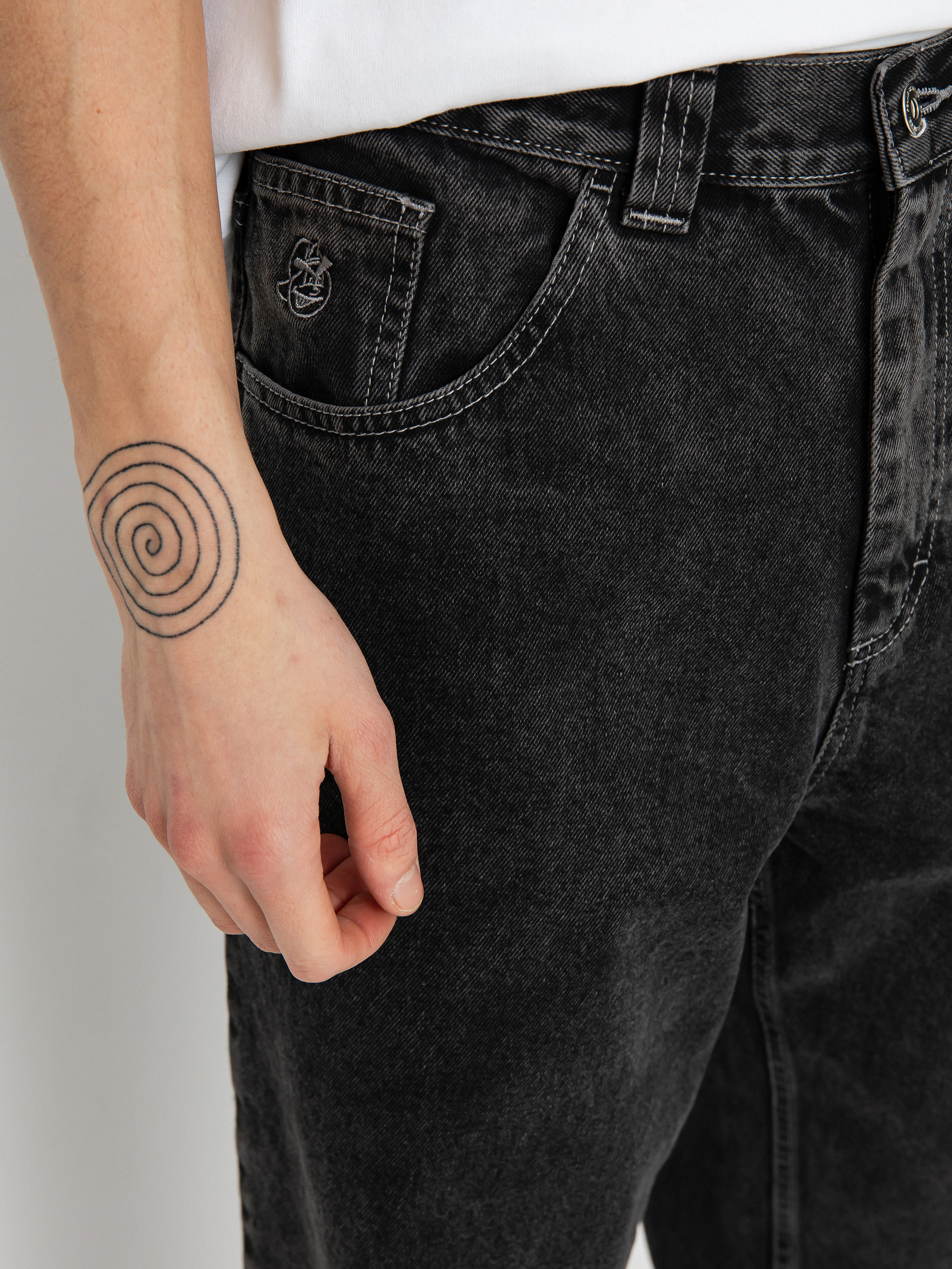 Панталони Polar Skate 93! Denim (silver black)