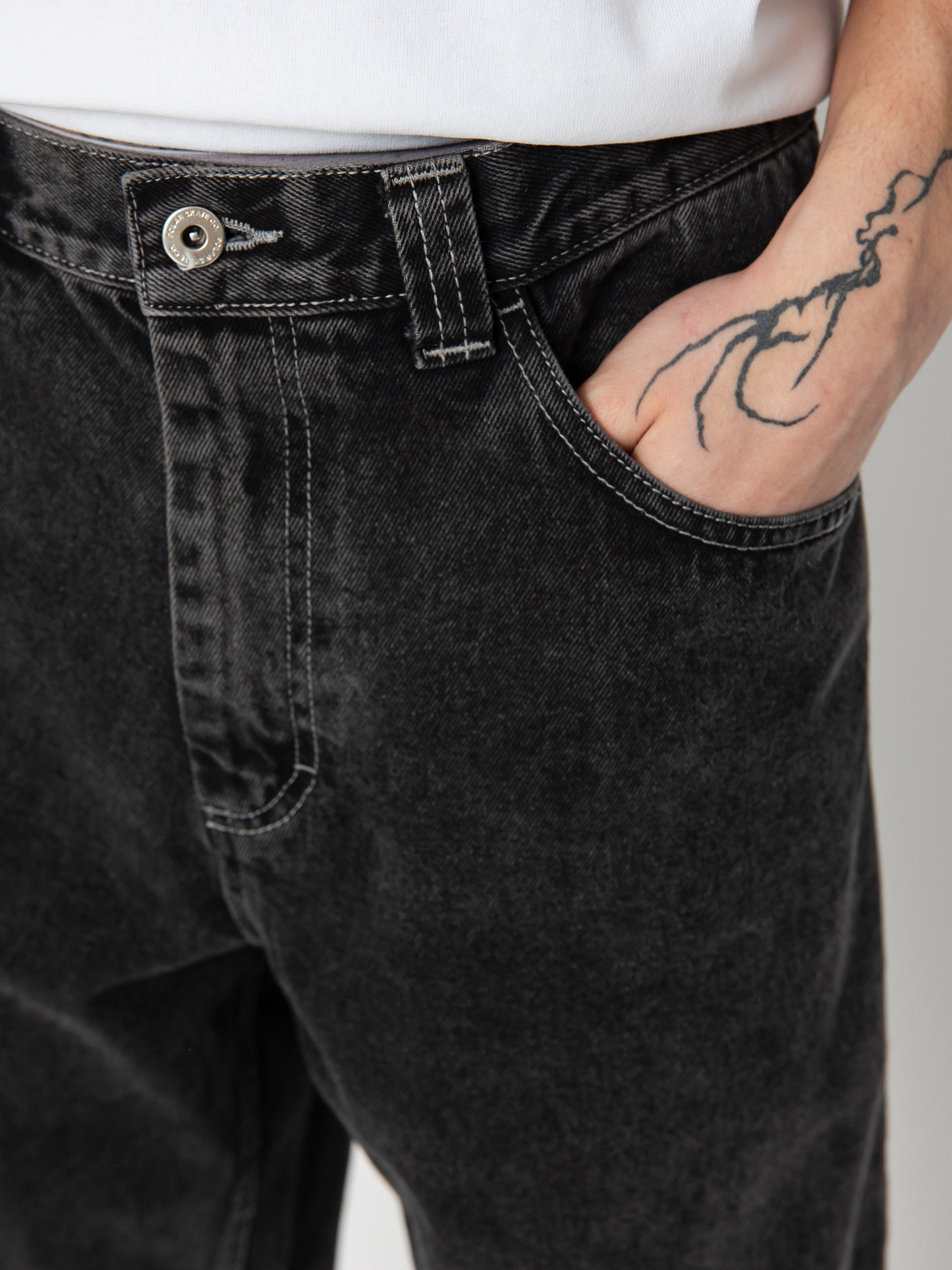 Панталони Polar Skate 93! Denim (silver black)